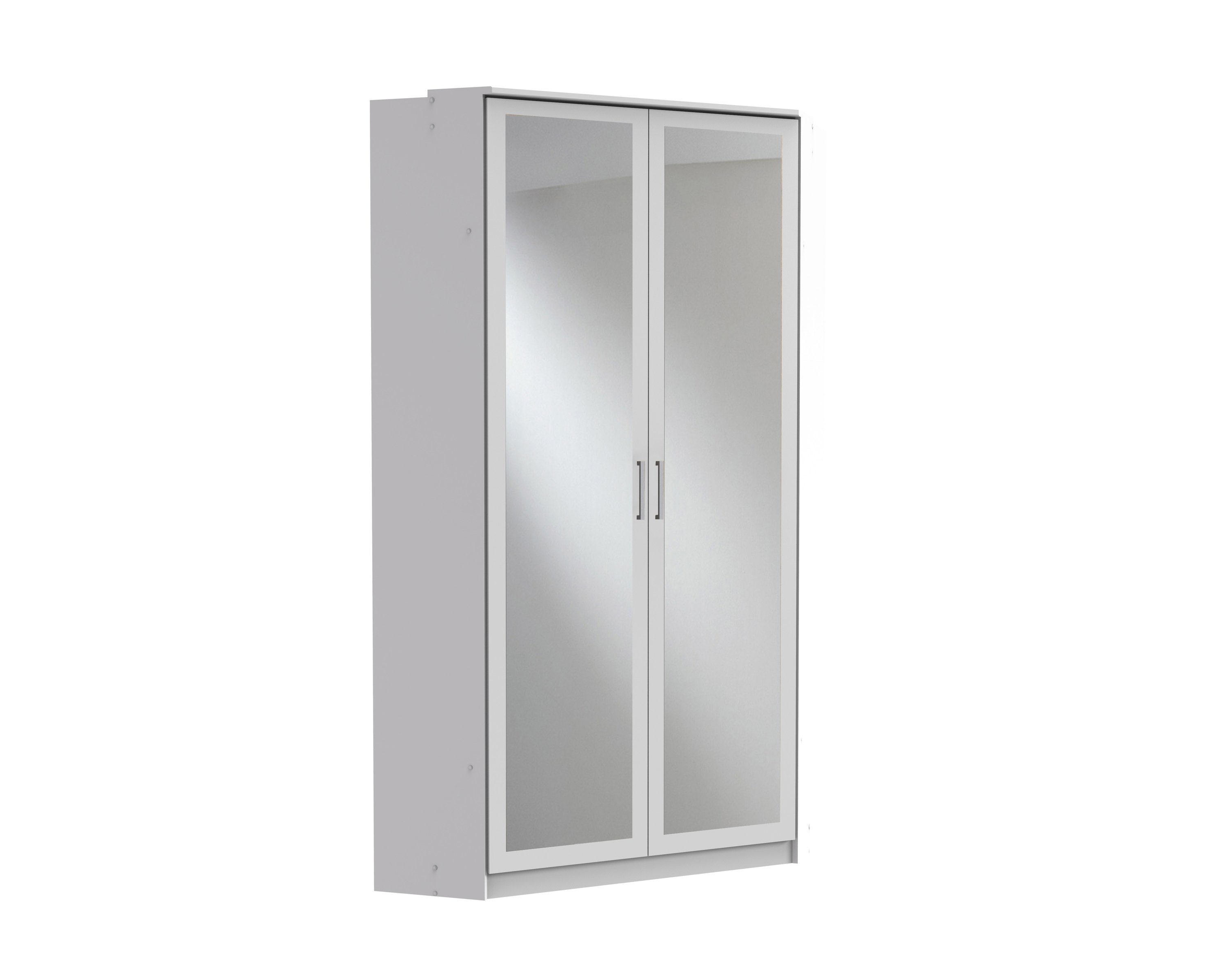 freiraum Kleiderschrank Click (B/H/T: 95x198x95 Türen 8 cm) in mit Weiß Einlegeböden 2 und