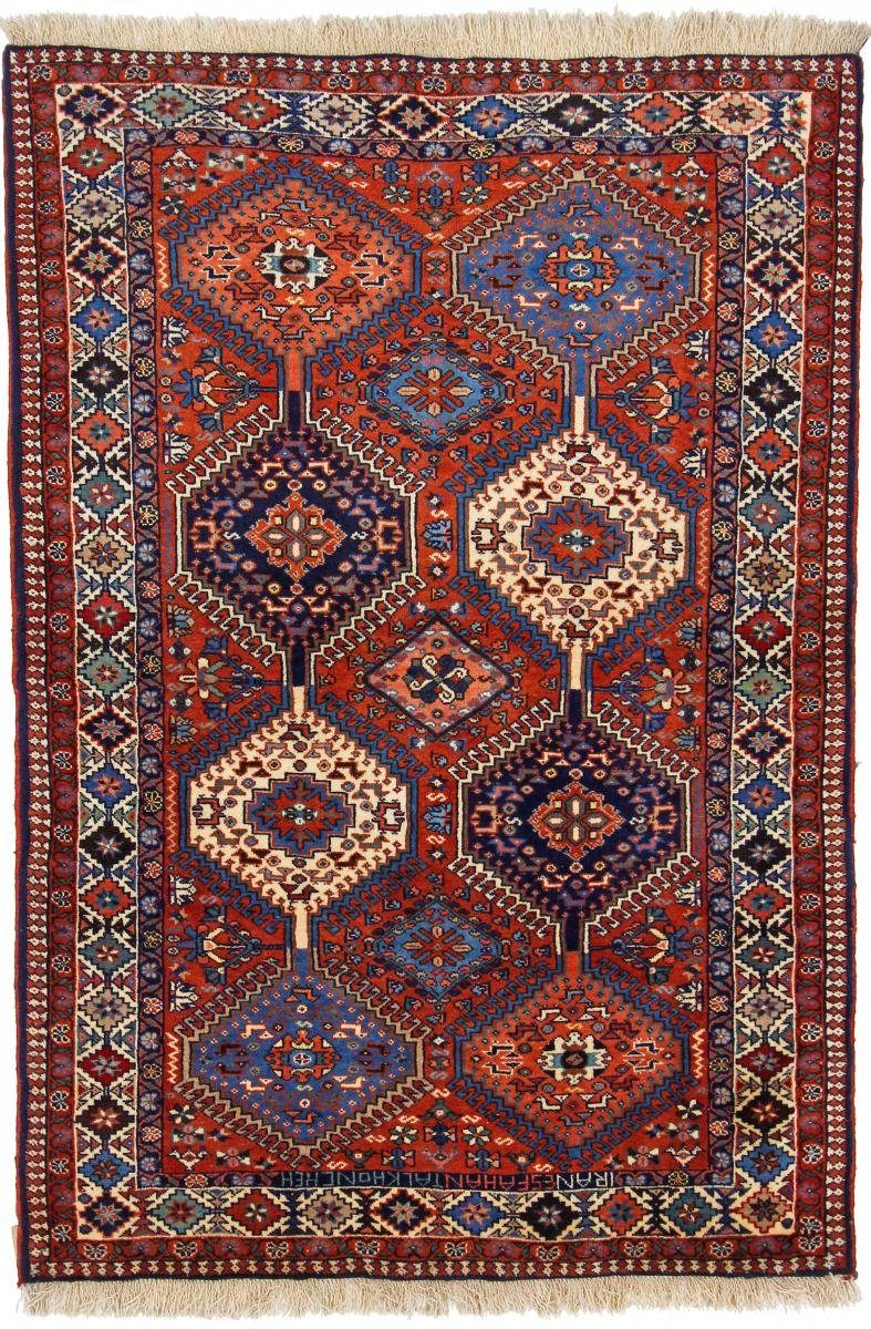 Orientteppich Yalameh Aliabad 107x150 Handgeknüpfter Orientteppich / Perserteppich, Nain Trading, rechteckig, Höhe: 12 mm