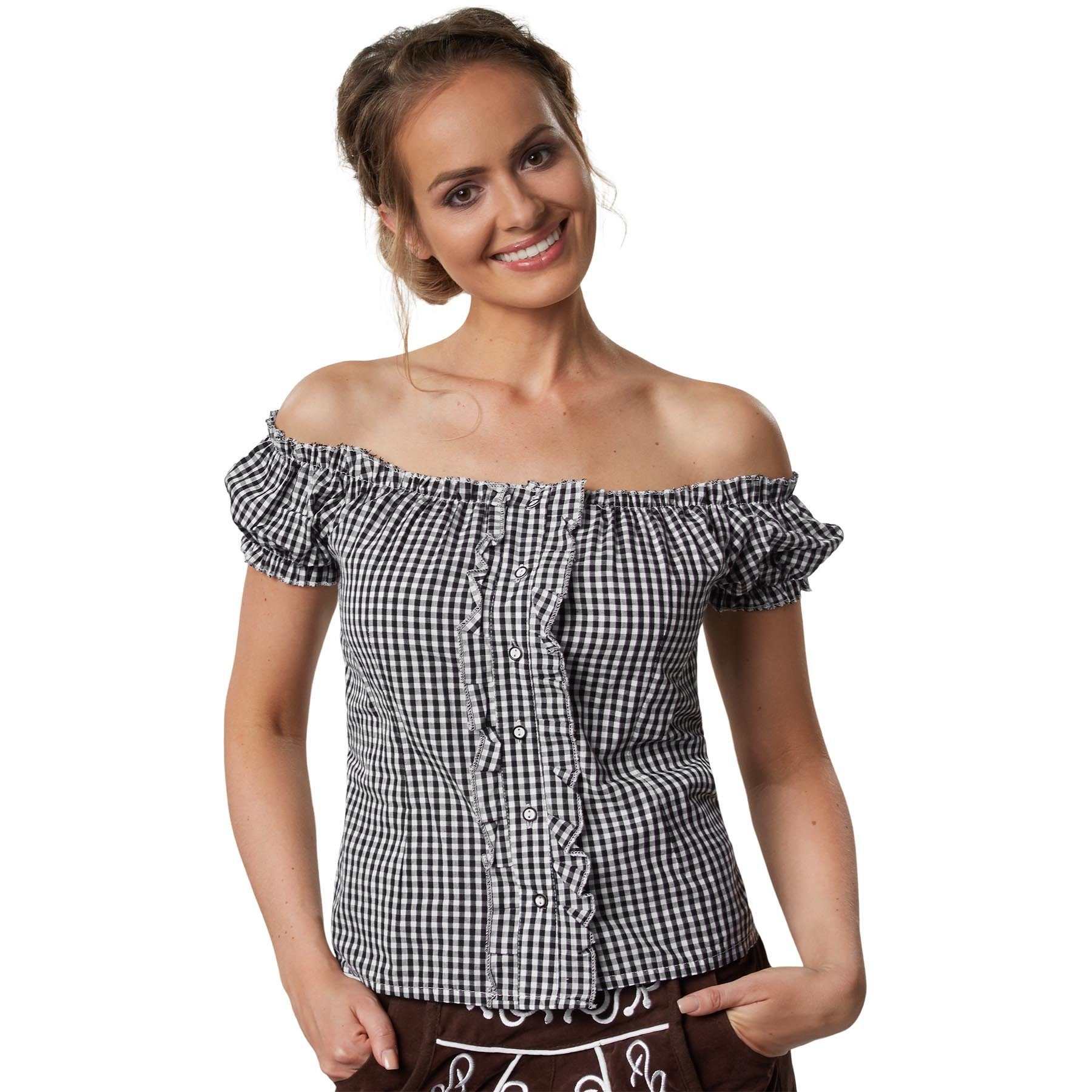 dressforfun Trachtenbluse Trachtenbluse Stefferl