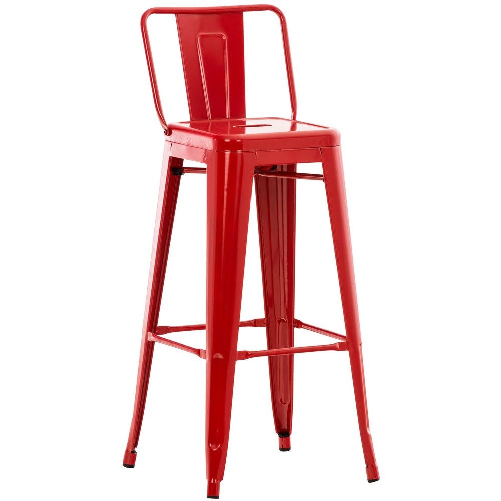 CLP Barhocker Tresenhocker Bistrostuhl Küchenhocker (Spar-Set, 1 St), Fußablage, Rückenlehne, Bodenschoner, bis 150 kg