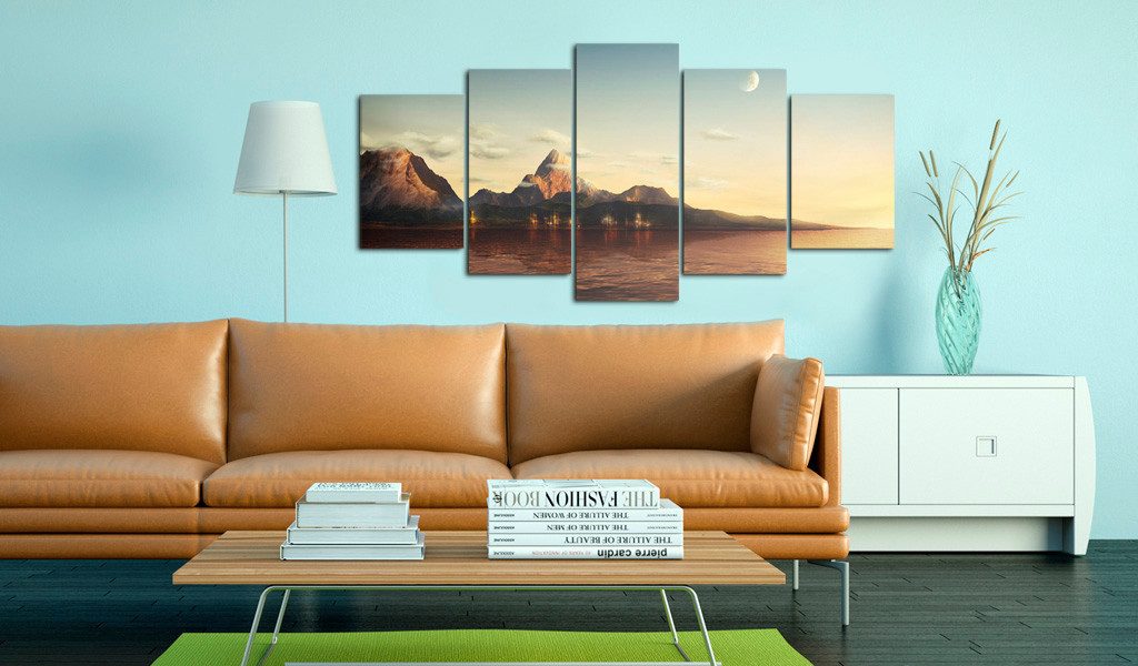 Artgeist Wandbild Sonnenaufgang in den Bergen