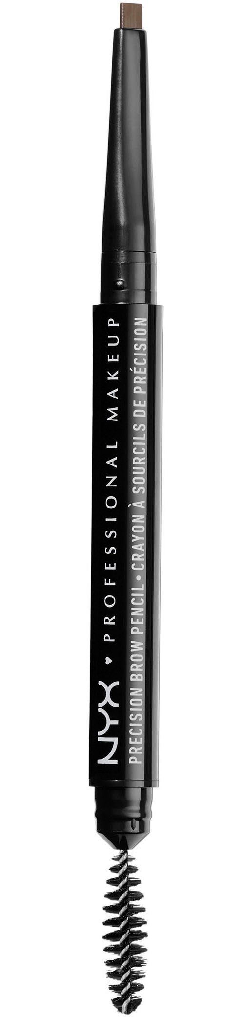 NYX PROFESSIONAL MAKEUP Augenbrauen-Stift PRECISION BROW PENCIL, doppelseitig, ultradünn, mit flacher Spitze