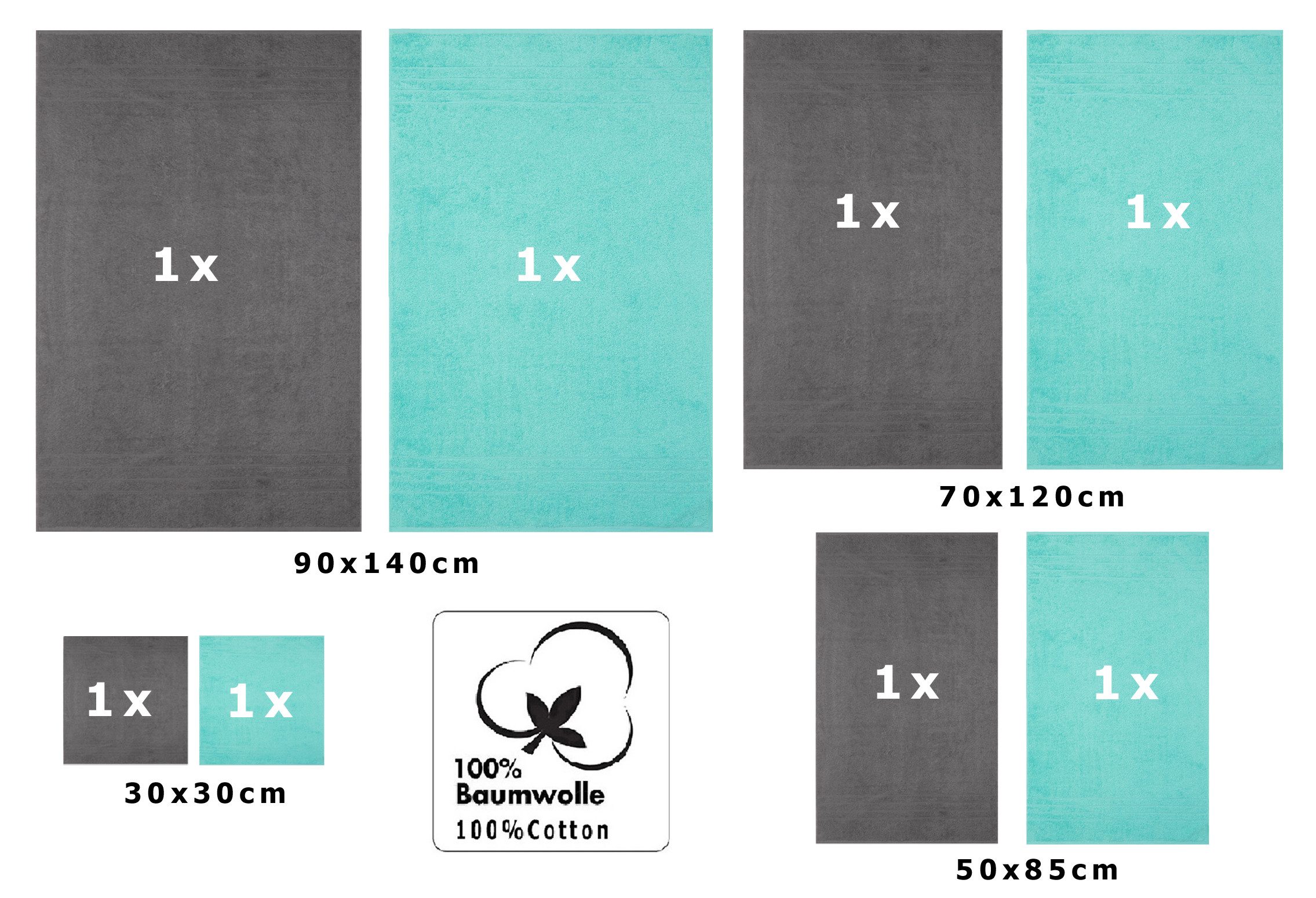 Betz Handtuch Set 8-TLG. Handtuch-Set Deluxe günstig online kaufen