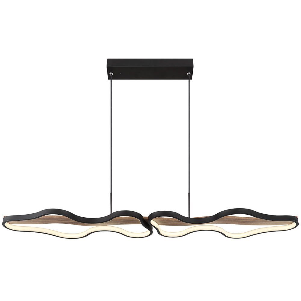 H Dimmbar Fernbedienung Deckenlampe LED Pendellampe LED-Hängeleuchte, Hängeleuchte Globo Holz