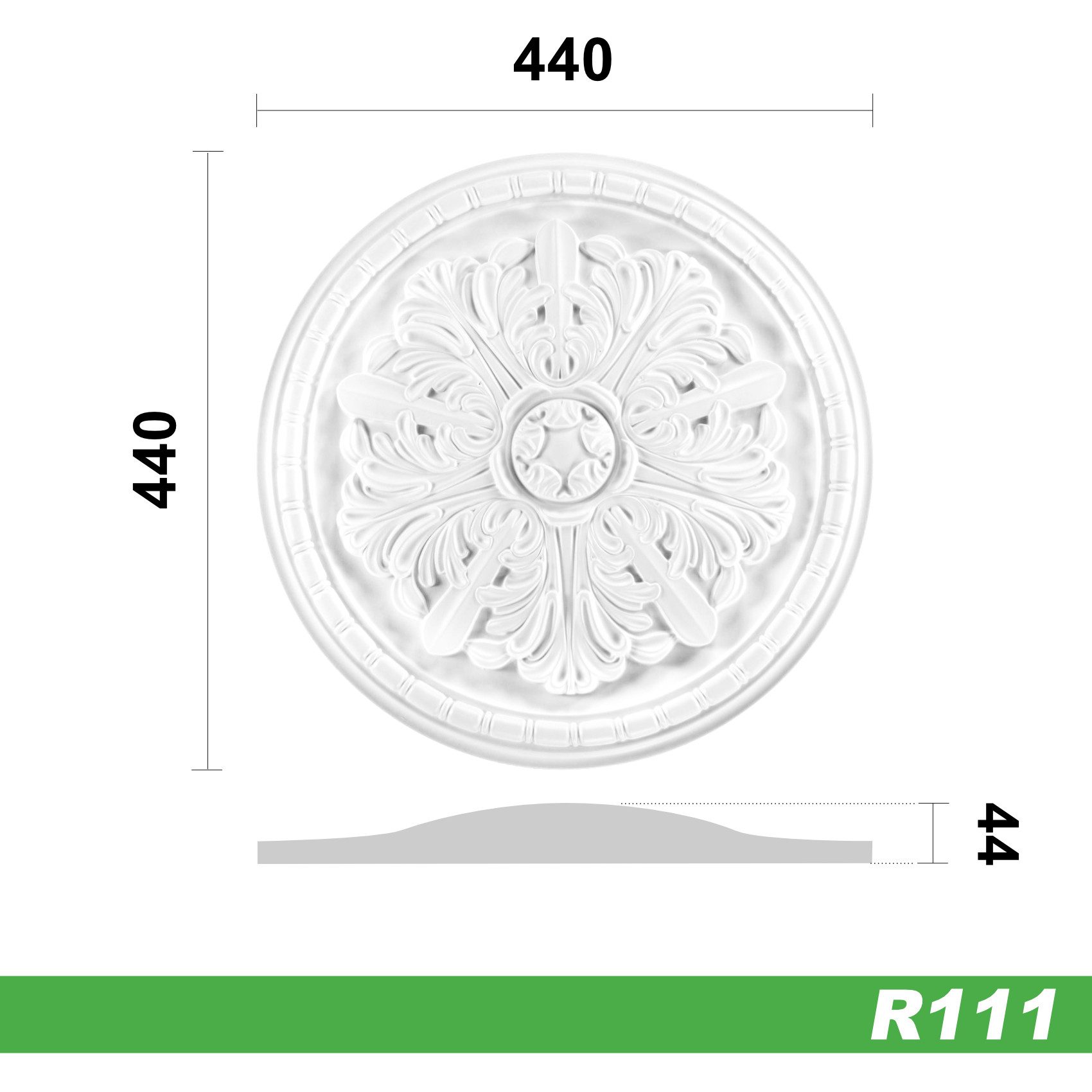 Grand Decor Wanddekoobjekt R111 (Stuckrosette aus günstig online kaufen