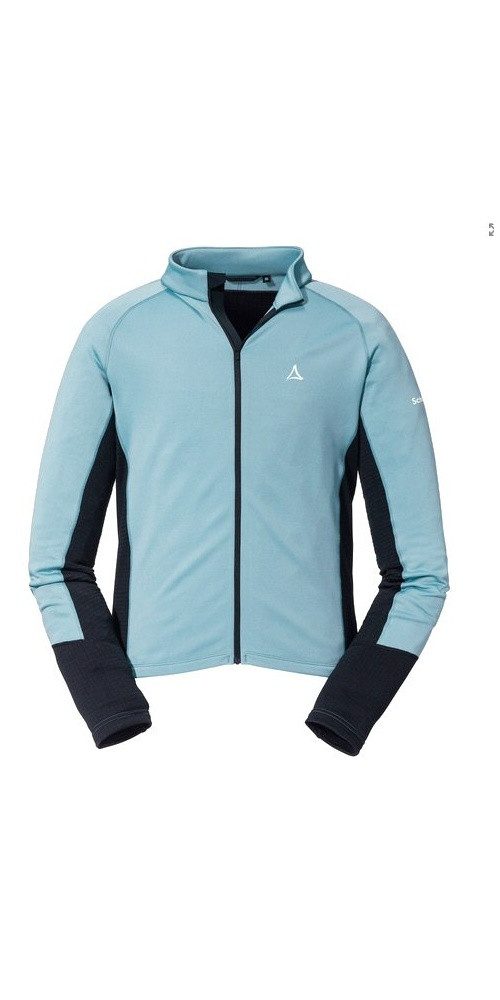 Schöffel Langarmshirt Piambello Full-Zip (maximale Bewegungsfreiheit) hellblau Herren