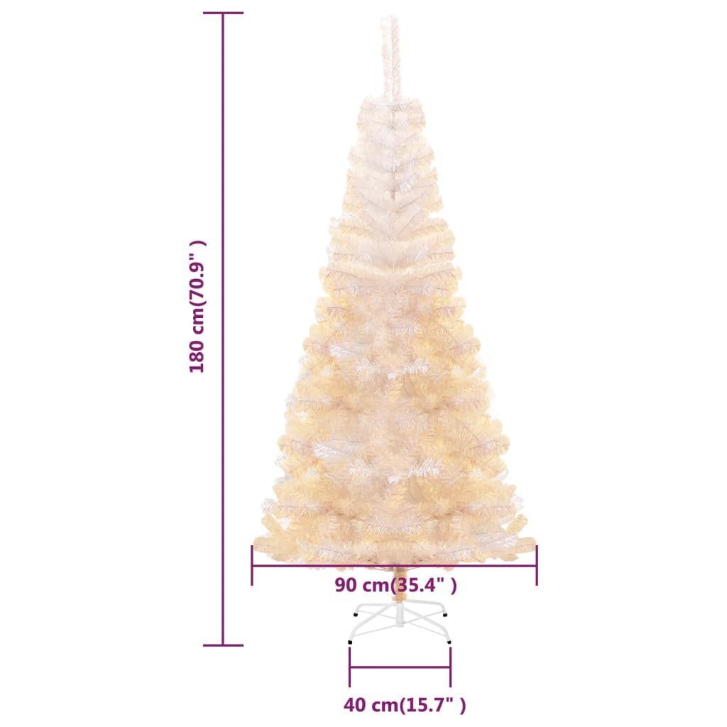 Weihnachtsbaum Schillernde 180 Spitzen Künstlicher furnicato Weiß cm PVC