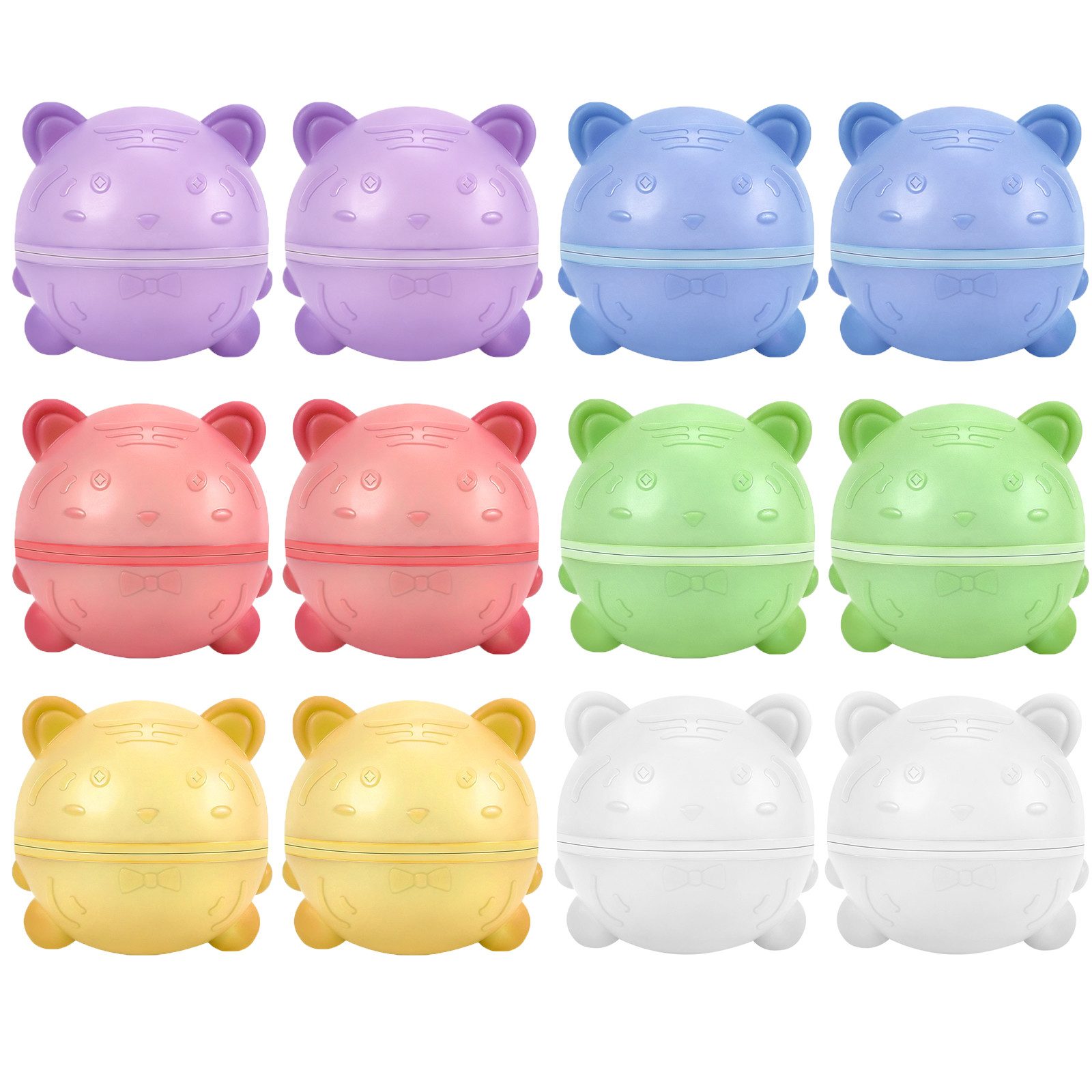 BlingBin Wasserball Wiederverwendbar,Silikon Wasserbomben Selbstschließend magnetische (6er Set, 12-St., (L x B x H): 7,2 x 7,2 x 7,2 cm), für Kinder & Erwachsene, Wasserspielzeuge für Sommer Schlachtspaß