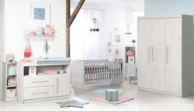 roba® Babyzimmer-Komplettset Maren 2, (Set, 3-St., Kinderbett, Schrank, Wickelkommode), mit Kinderbett, Schrank und Wickelkommode