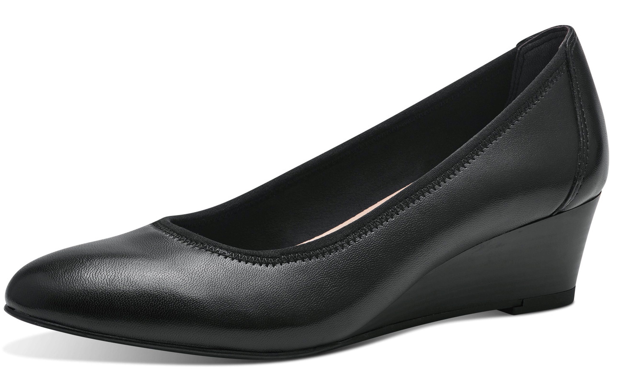Tamaris 1-22320-42 003 Black Leather Pumps