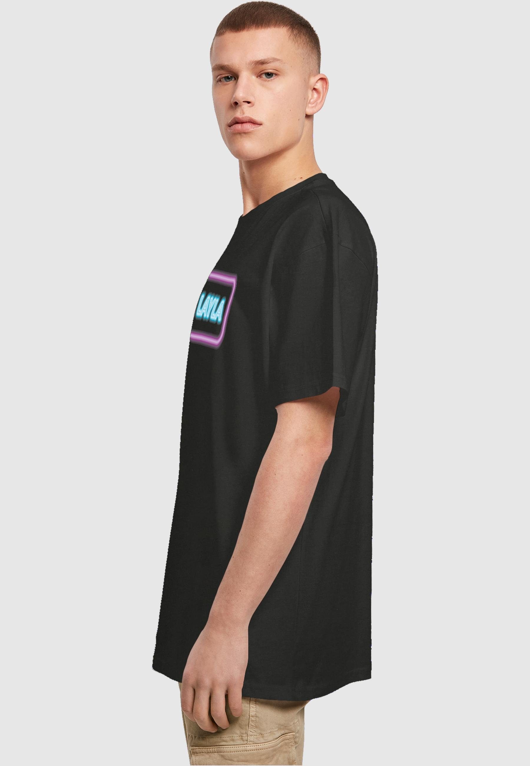LA LAYLA Tee T-Shirt Oversize LA Merchcode (1-tlg) Herren black