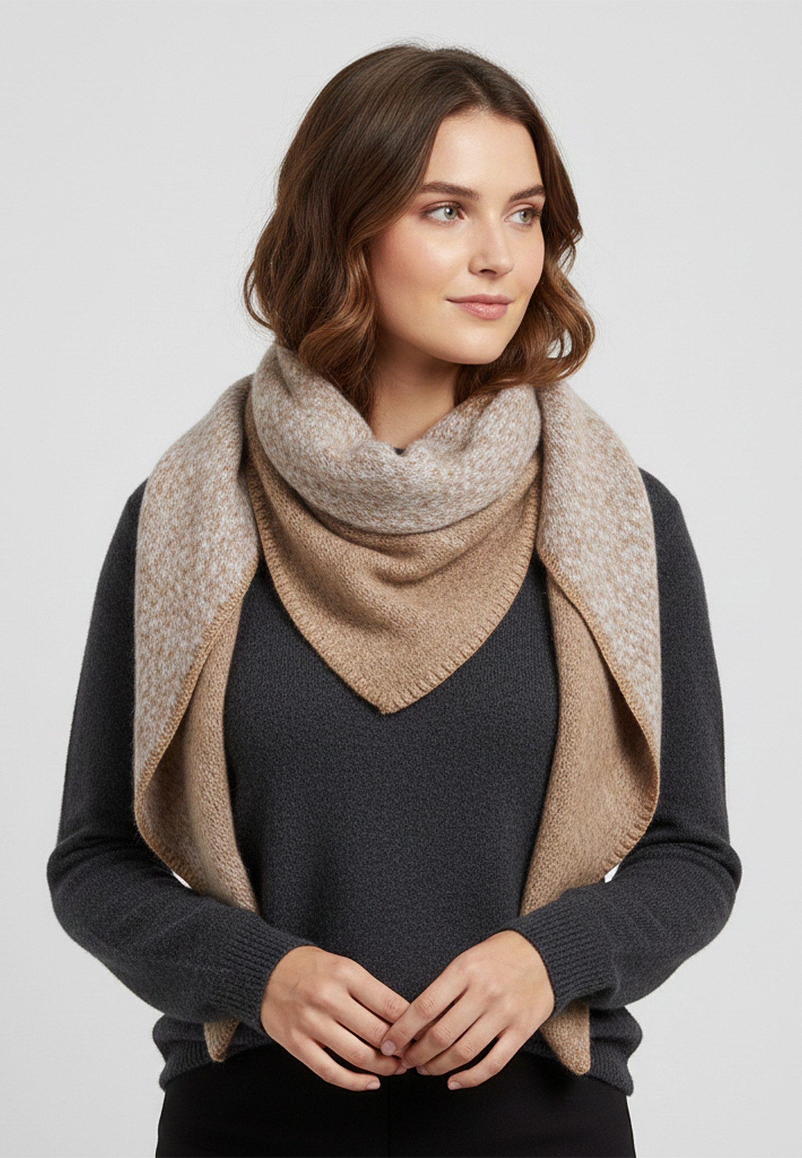 Faera Modeschal Vielseitiges Accessoire in softer Ausführung, (1-St), 9425 in Sand