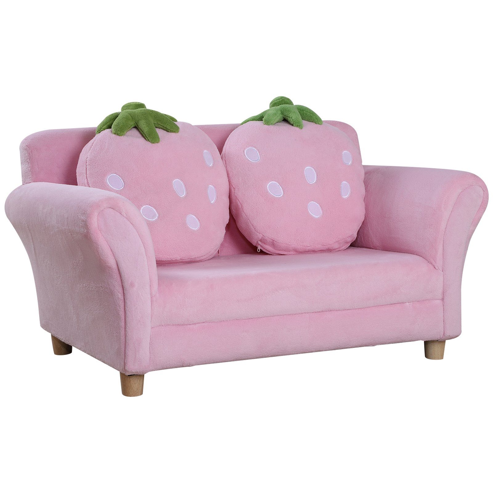 Sofa HOMCOM Kinder Erdbeersofa