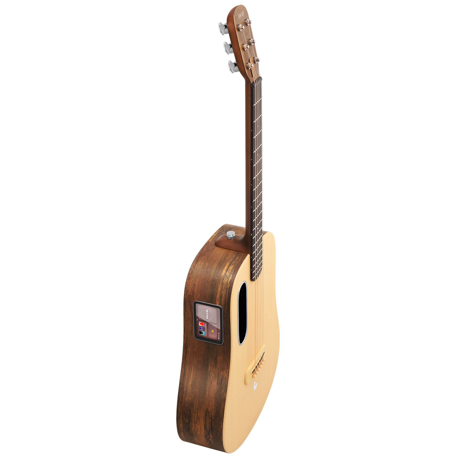 Lava Music Westerngitarre Lava Music Gitarre ME4 Spruce 36 Zoll Woodgrain Brown, Westerngitarre, Klinke, USB-C, Elektronische Akustik-Gitarre