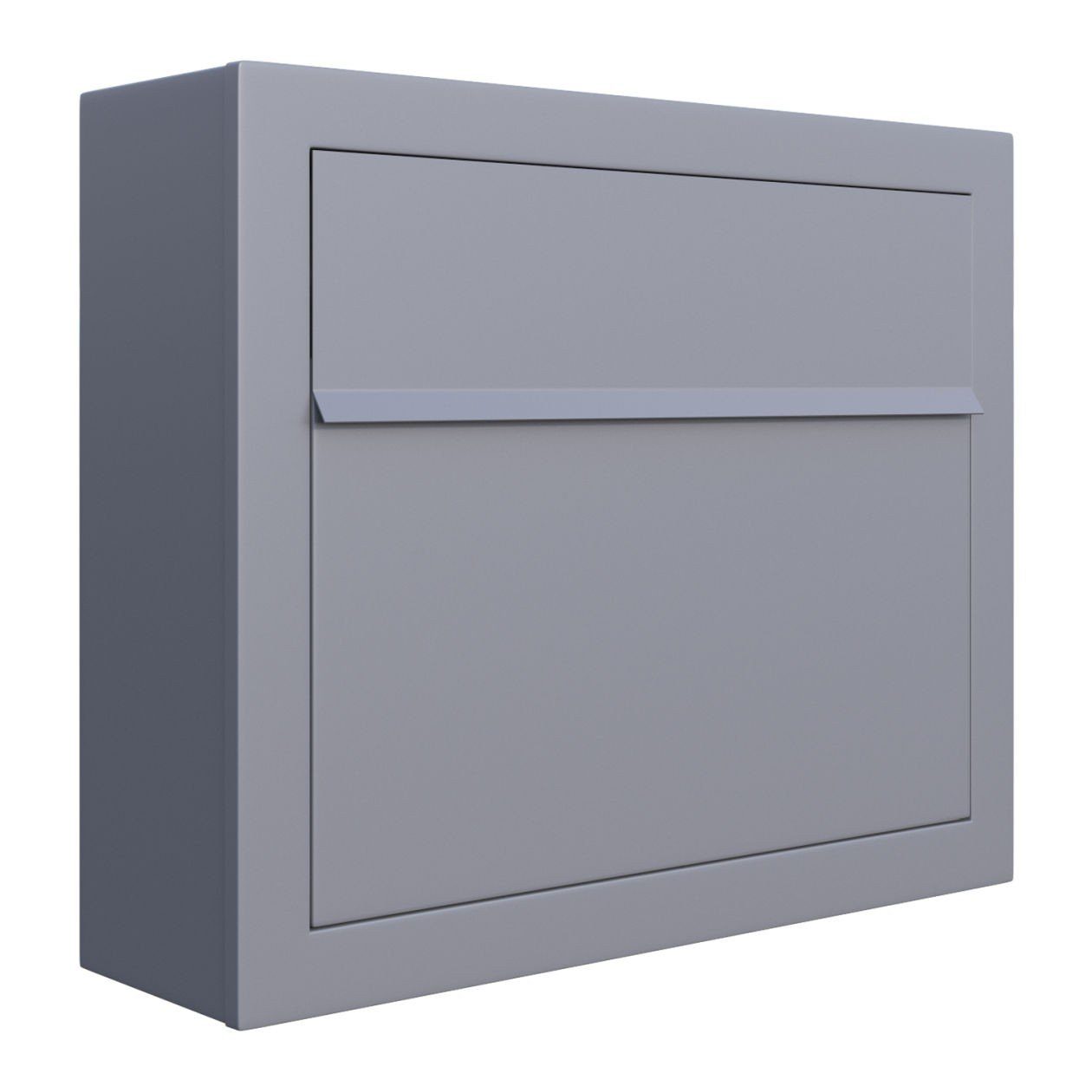 Bravios Briefkasten Briefkasten Elegance Grau Metallic
