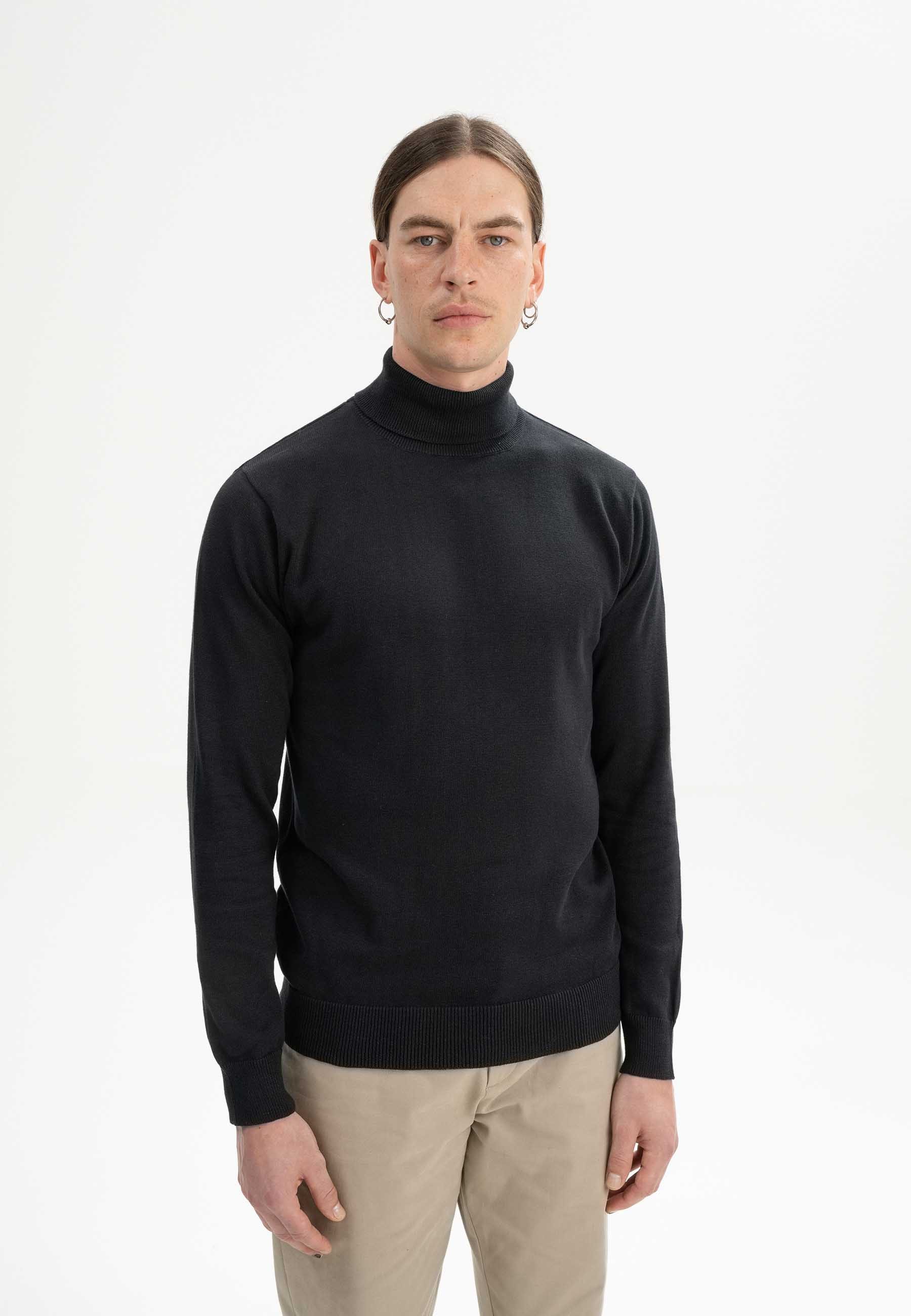 Rollkragenpullover Feinstrick Rollkragenpullover Style KANJA