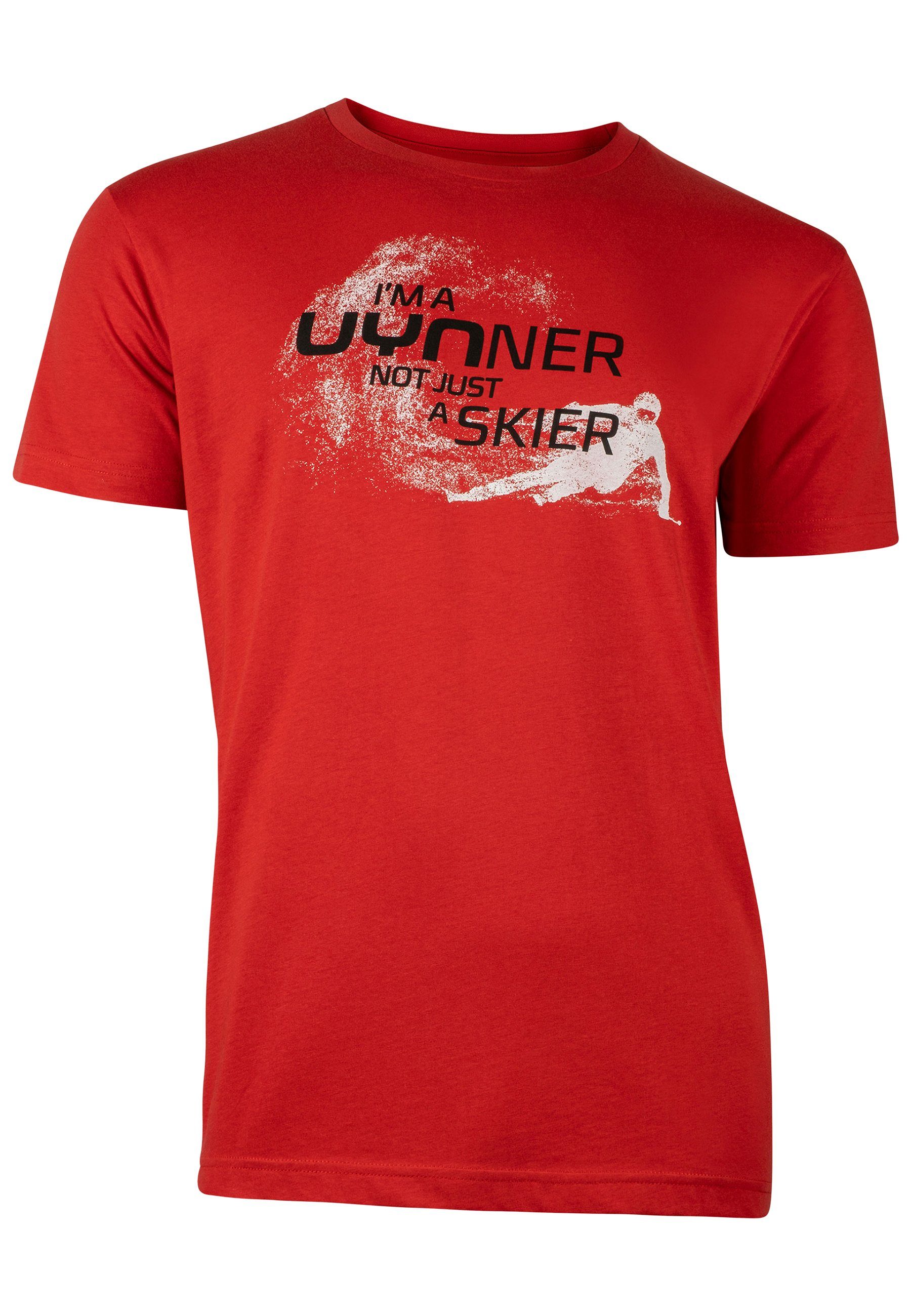 UYN T-Shirt rot (1-tlg) Skier Club