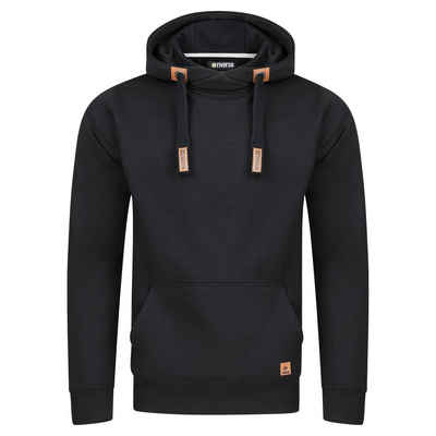 riverso Kapuzenpullover Herren Hoodie RIVNiklas Regular Fit Longsleeve Sweatshirt mit Cross-Over-Kragen und Kängurutasche