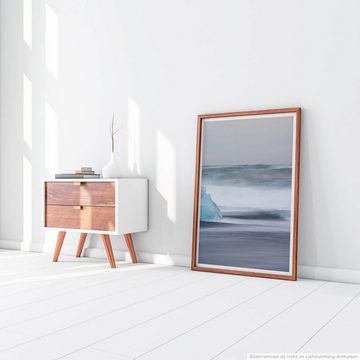 Sinus Art Poster Landschaftsfotografie  Eisschollen im Meer Island 60x90cm Poster