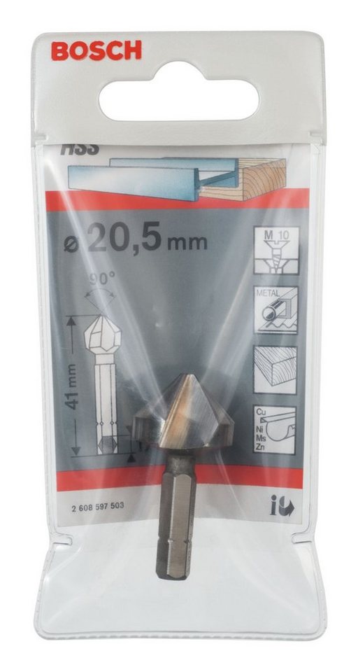 Thumbnail - BOSCH Metallbohrer, Kegelsenker M10 - 20,5 x 41 x 1/4" mm