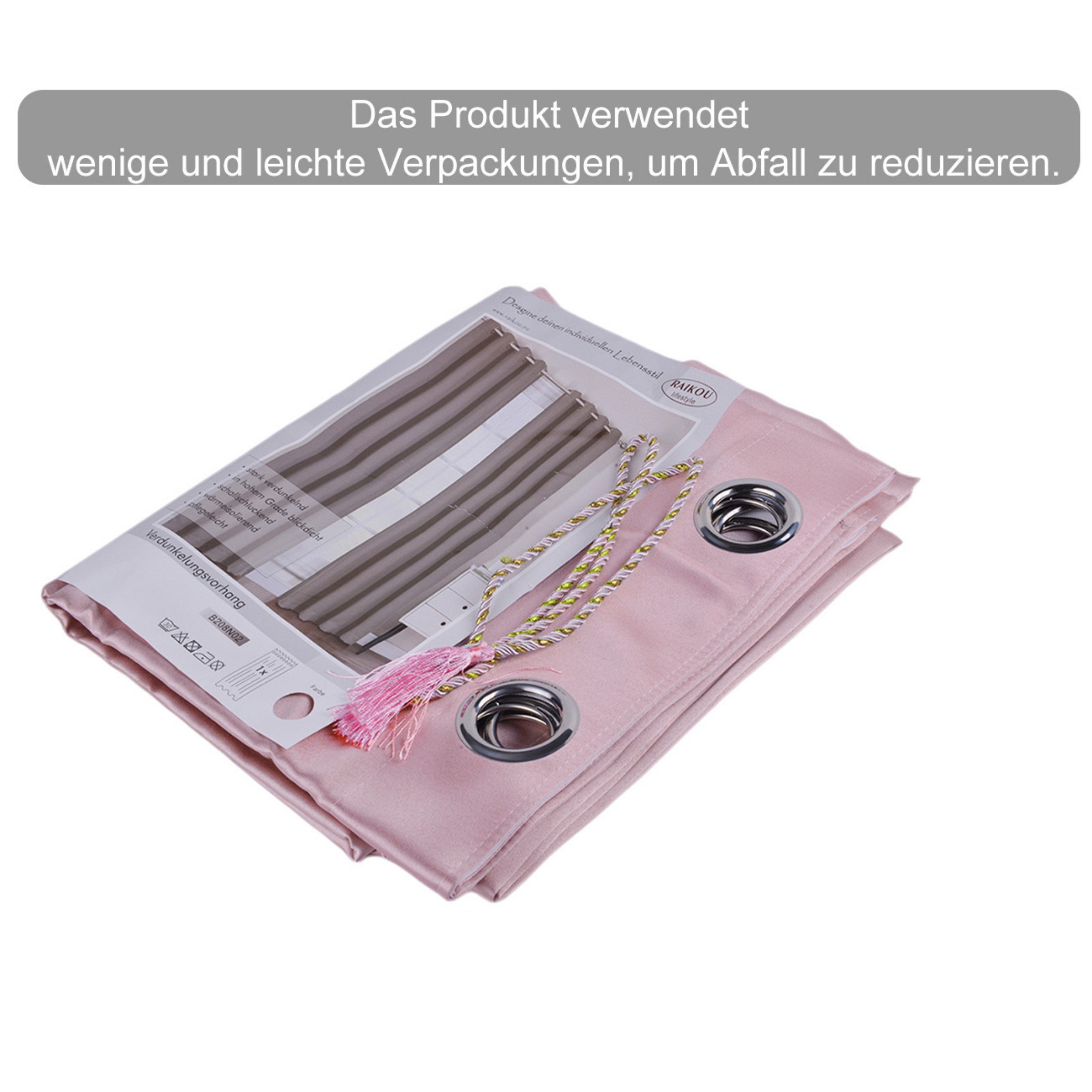 M-Diamant Vorhang Gardine Verdunkelungsvorhang,blickdicht,3-Lagen-Webverfahren, Ösen, stark perforiert, Store