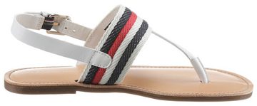 Tommy Hilfiger FLAT SANDAL CORPORATE Riemchensandale mit Streifen in Tommy Farben