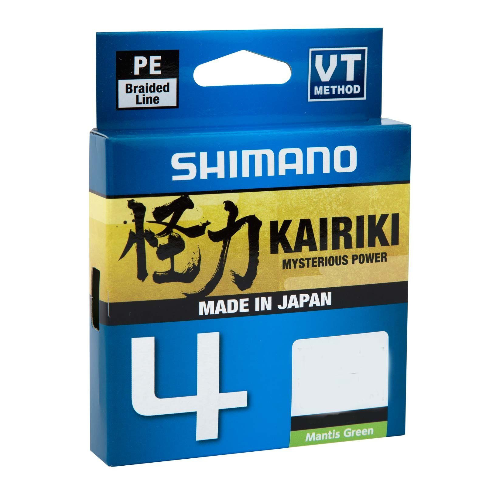 Shimano Angelschnur, 300 m Länge, Shimano KAIRIKI 4 300m Mantis Green 0,10mm/6,8kg geflochtene Angelschnur
