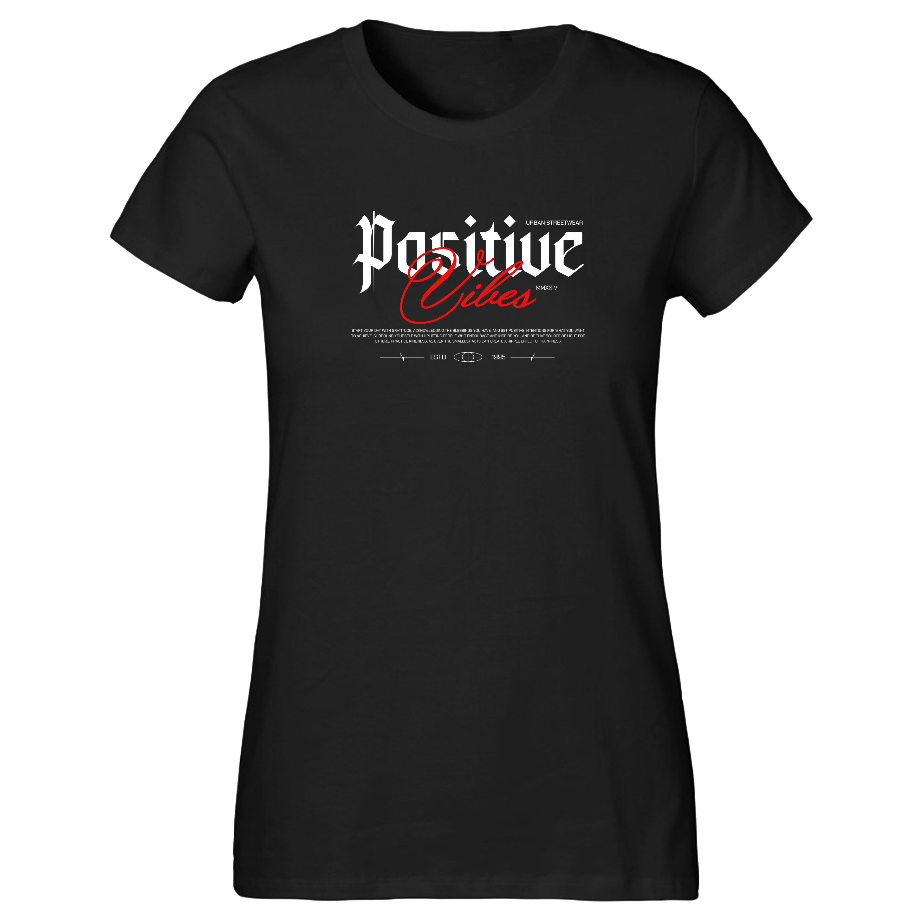 Banco Print-Shirt Damen "Positive Vibes" - Urban Streetwear - Stylisch & Mo günstig online kaufen