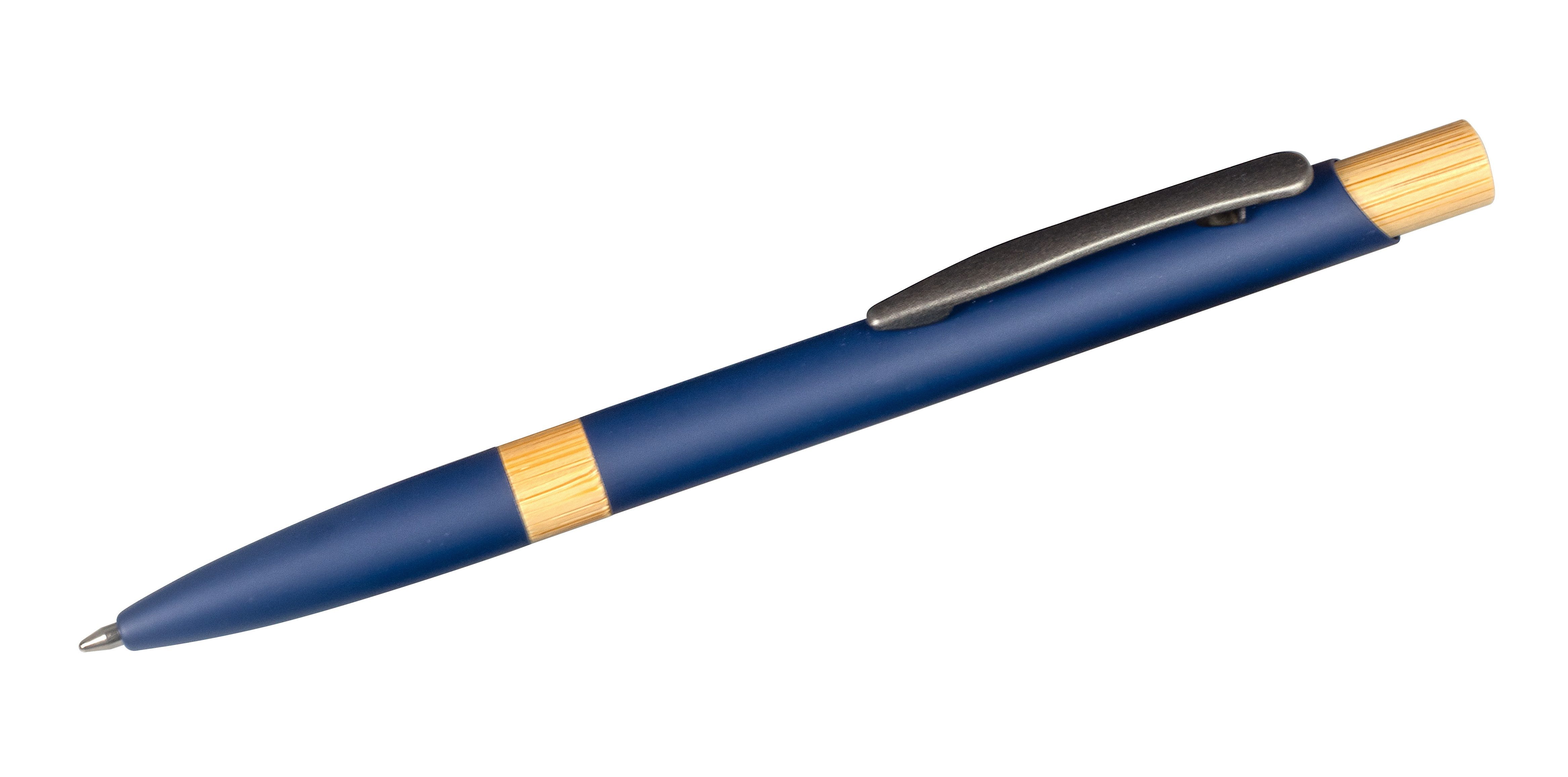 Best Offer Kugelschreiber Kugelschreiber / aus Metall / mit gummierter Oberfläche / Farbe: blau