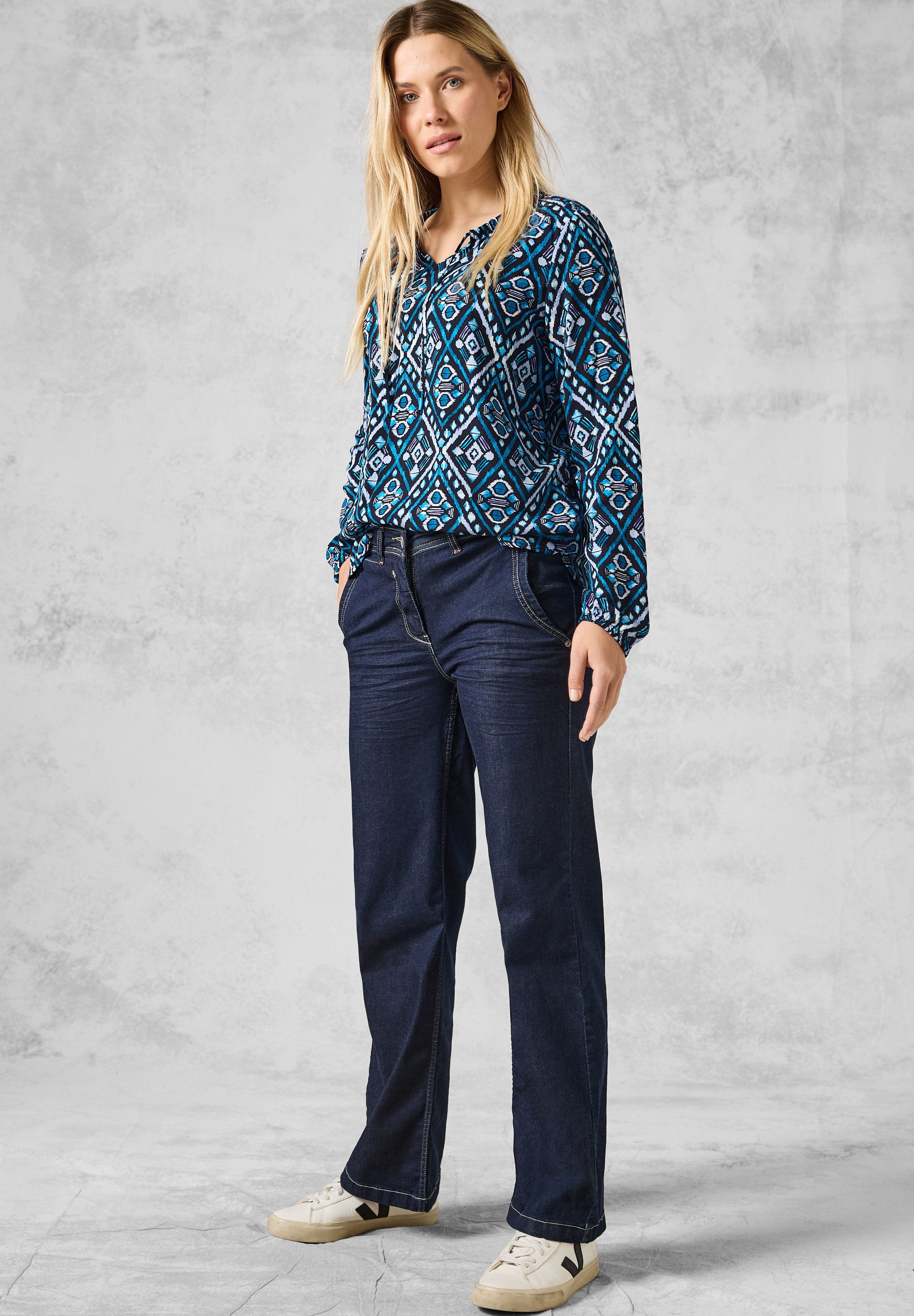 CECIL Langarmbluse aus softer Viskose