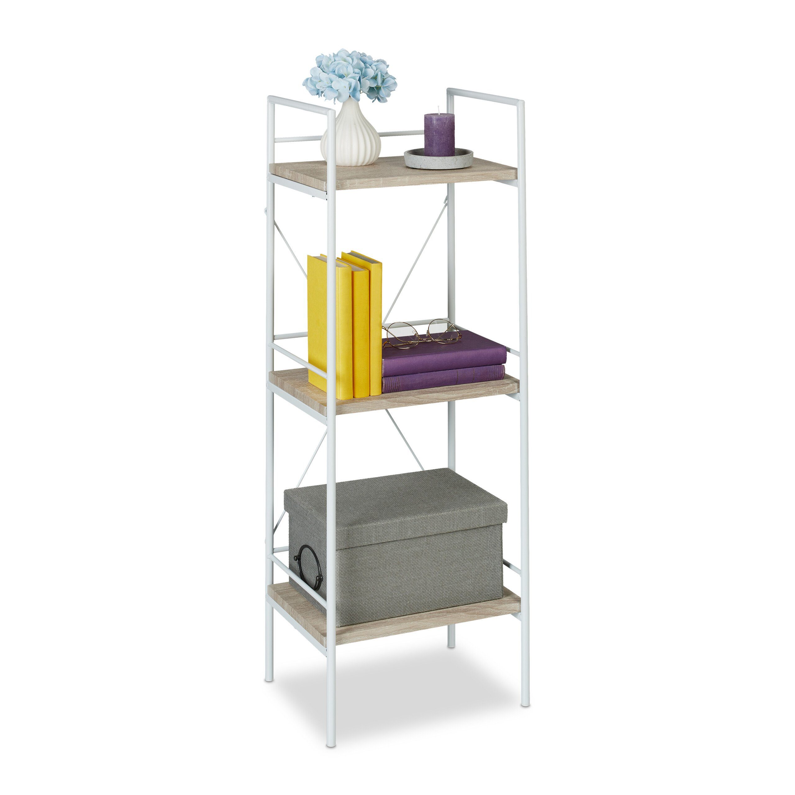 relaxdays Standregal mit 3 Ebene günstig online kaufen