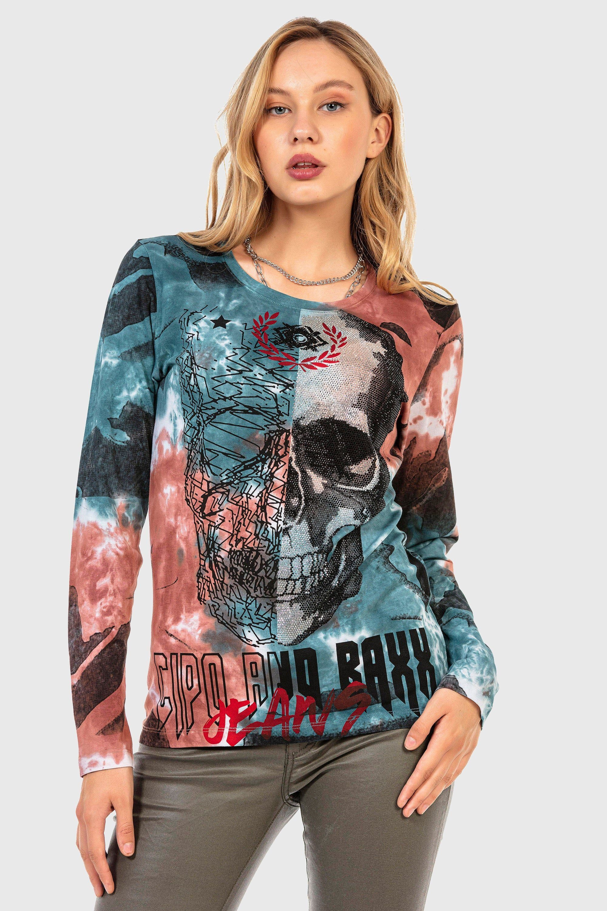 Cipo & Baxx Sweatshirt SWEATSHIRT (1-tlg) komfortablen Stil günstig online kaufen