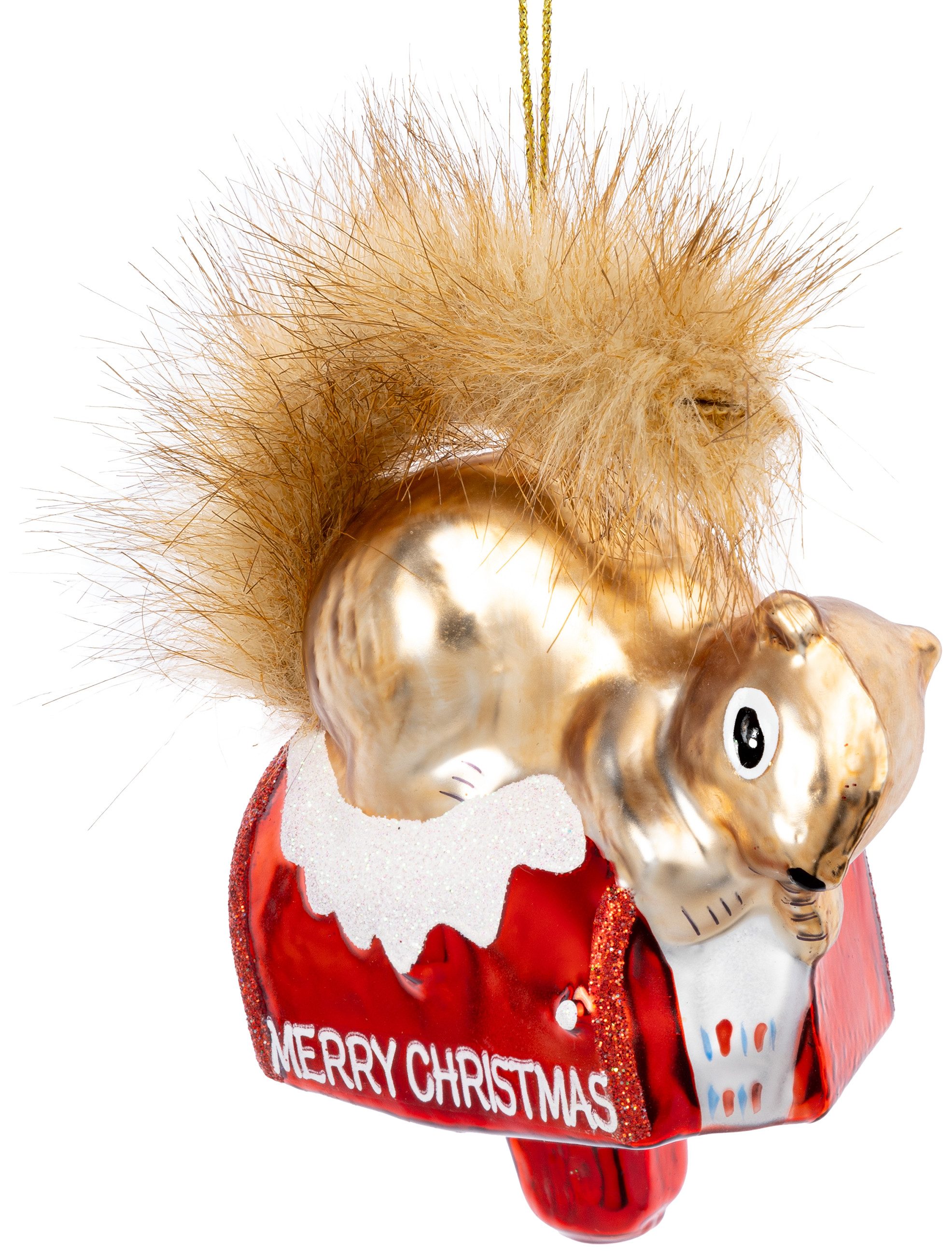 SIKORA Christbaumschmuck Eichhörnchen besondere Weihnachtskugel Glas Anhäng günstig online kaufen