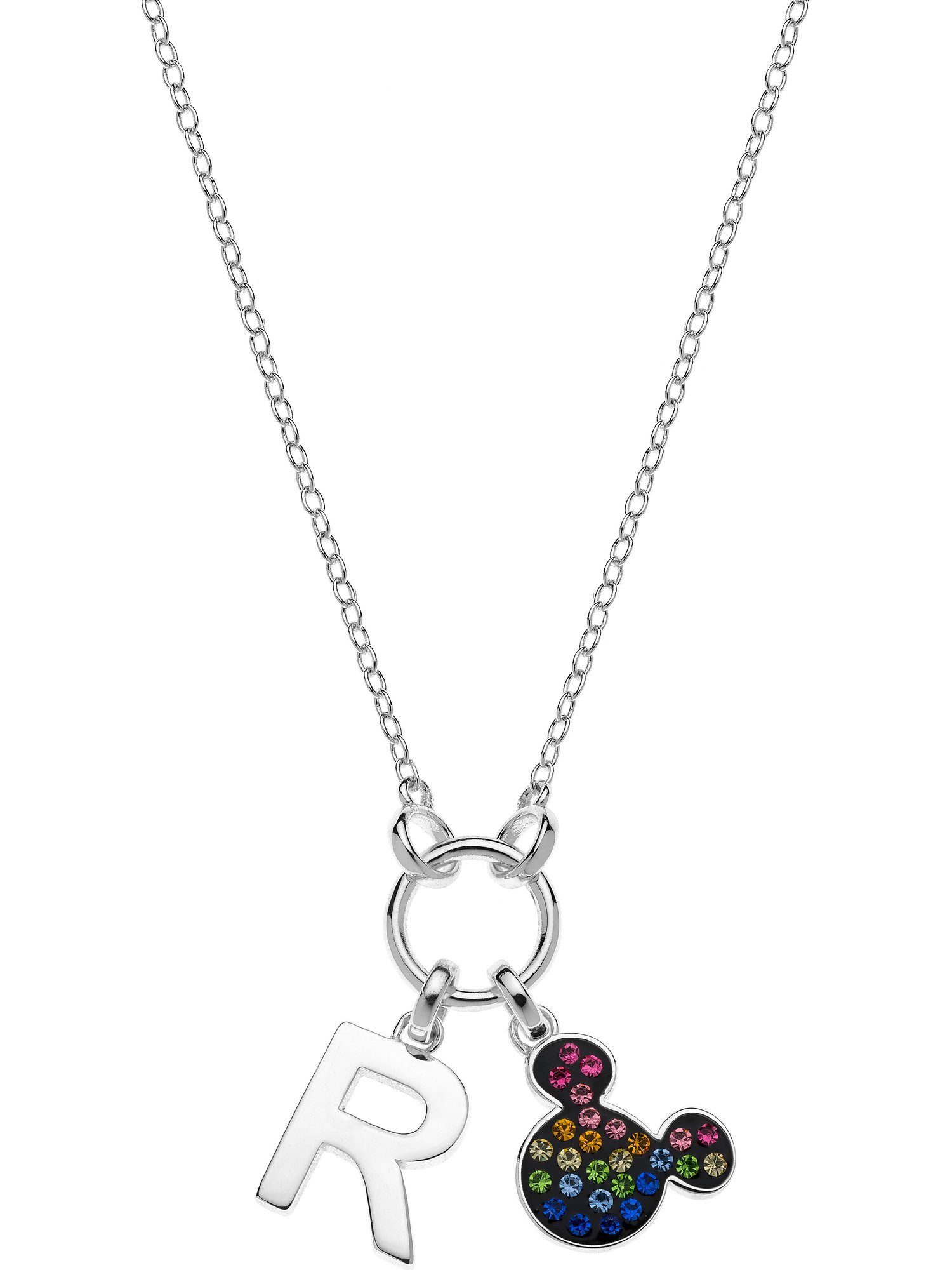 DISNEY Jewelry Collier Disney Mädchen-Kinderkette 925er Silber Kristall | Ketten ohne Anhänger