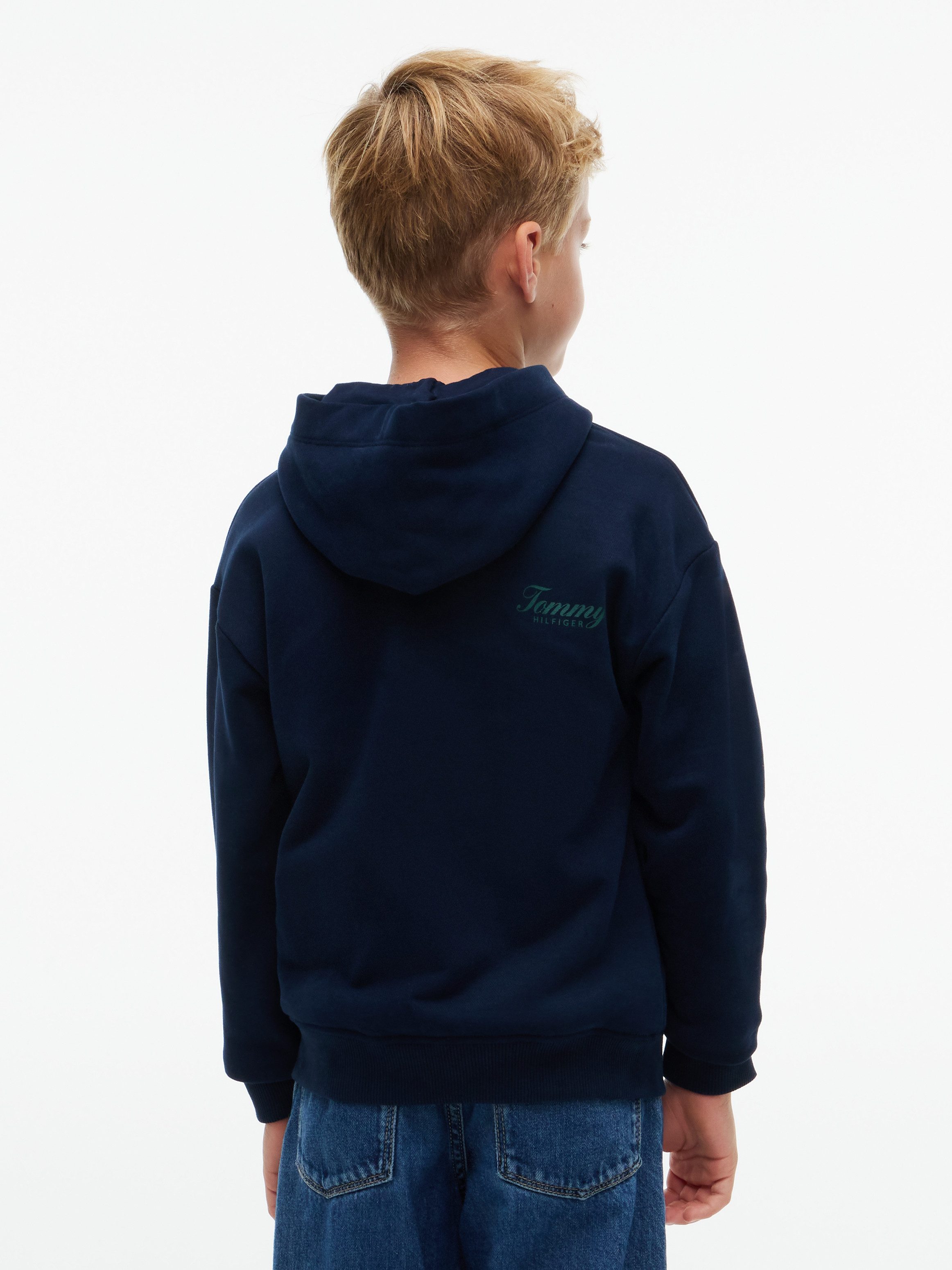 Tommy Hilfiger Kapuzensweatshirt FLAG GRAFITTI Regular Fit, für Kinder bis 16 Jahre – Bild 2 von 5