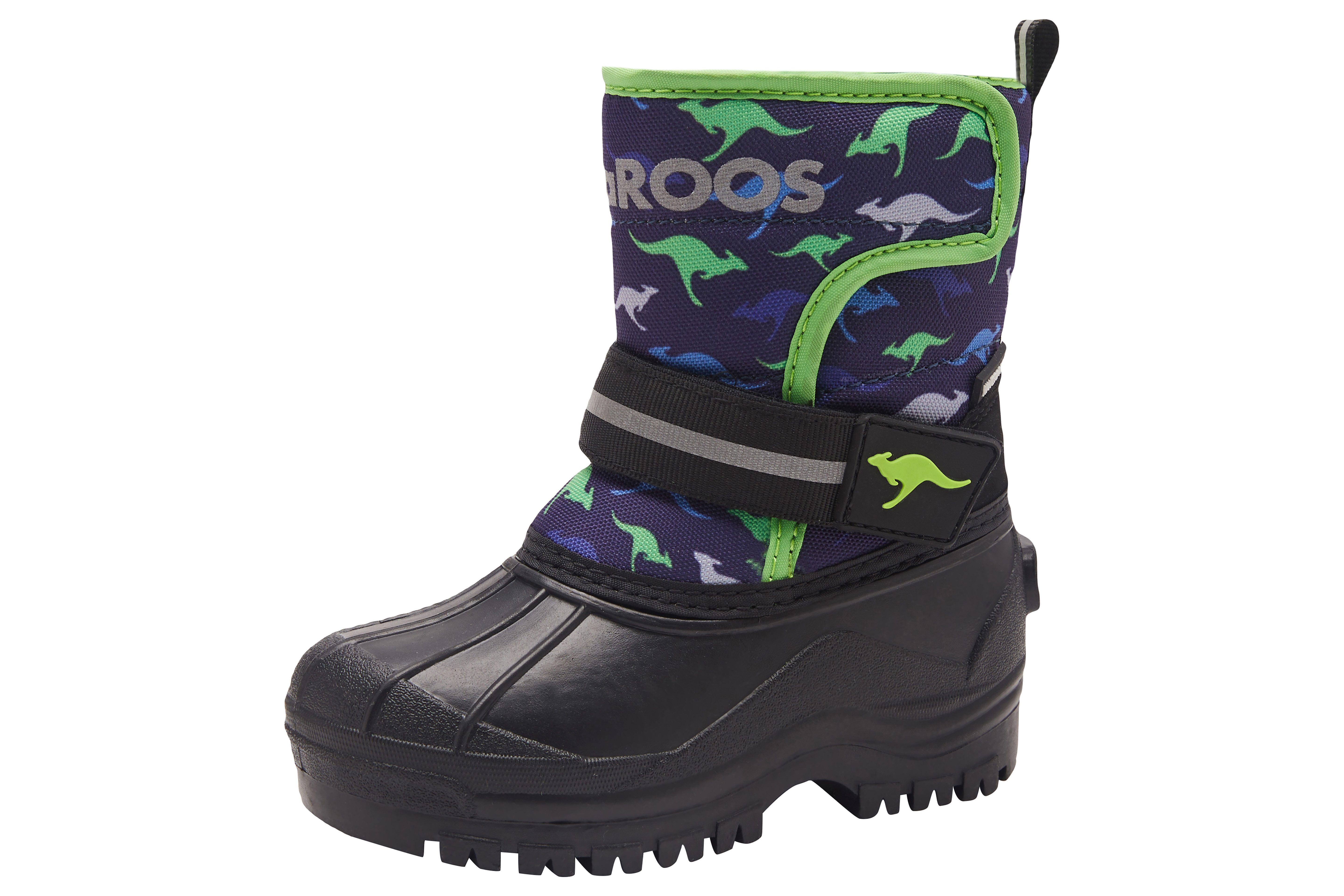 KangaROOS K-Shell II Winterstiefel (für Kinder) Snowboots, Winterboots, Winterschuhe, mit Klettverschluss