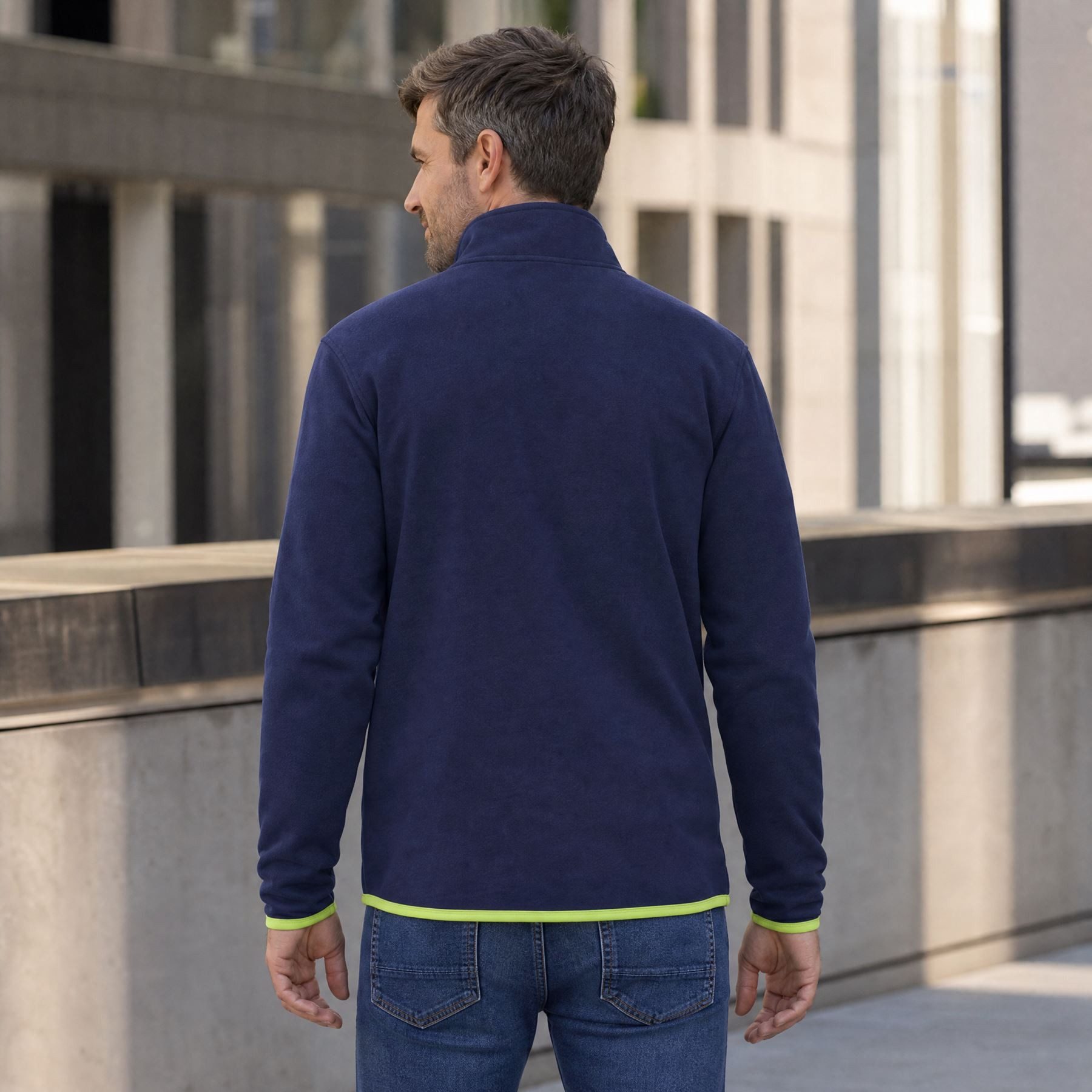 Nebulus Sweatjacke NORY, P6542 - Herren, navy-lime, XXL