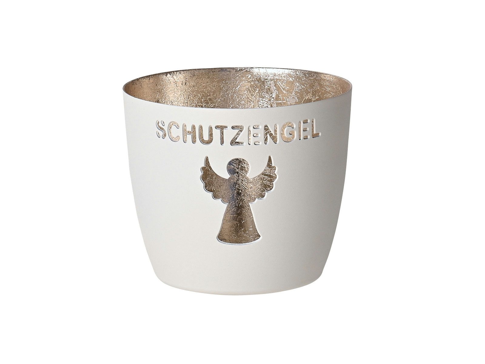 Giftcompany Windlicht Madras Windlicht M Schutzengel weiß/gold 8,5cm günstig online kaufen