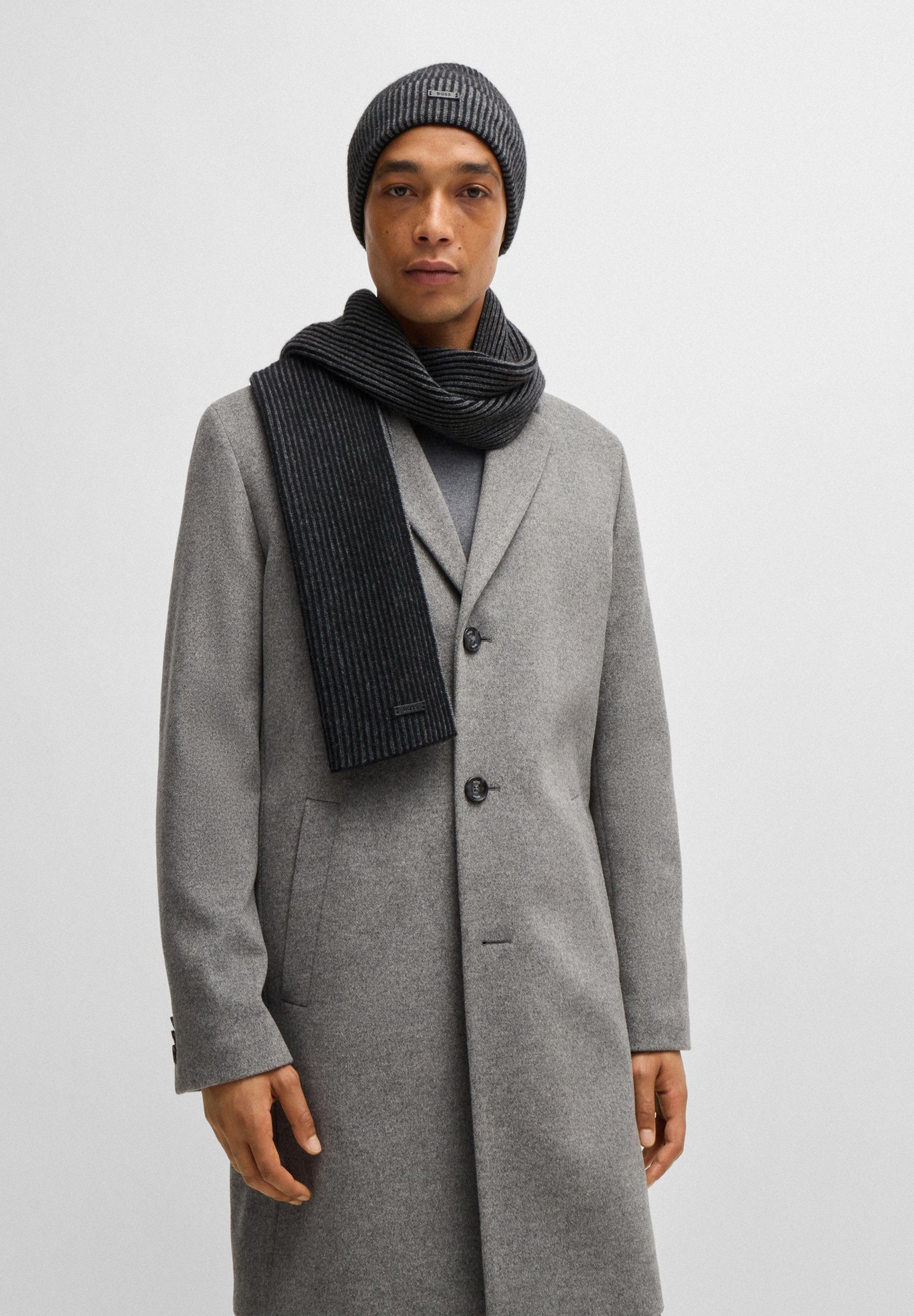 BOSS Strickmütze aus Schal und Mütze Ercole_SET (keine Angabe, 1-St)