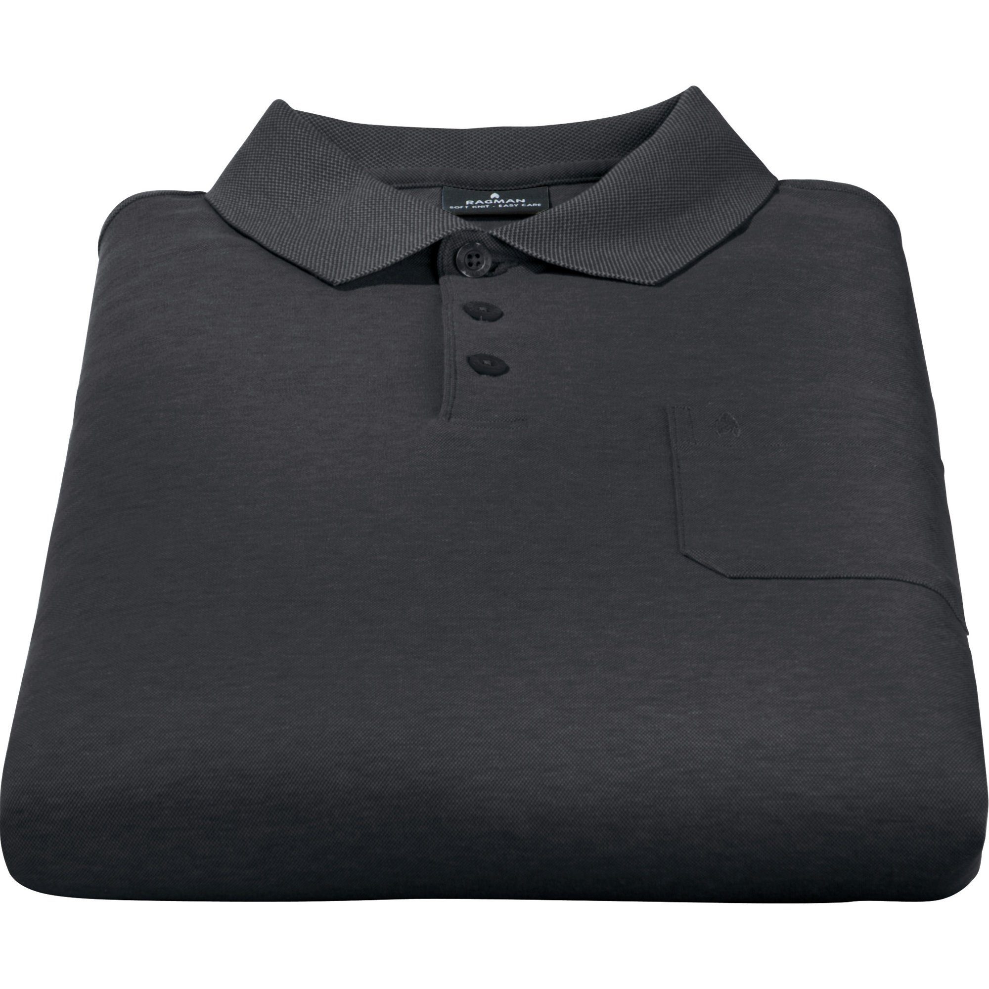Uni Herren-Poloshirt RAGMAN graphit Sweatshirt