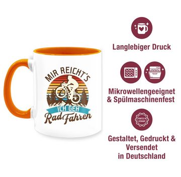 Shirtracer Tasse Mir reicht's ich geh Rad fahren - Mountainbike Geschenk Fahrrad, Keramik, Kaffeetasse Hobby Geschenk