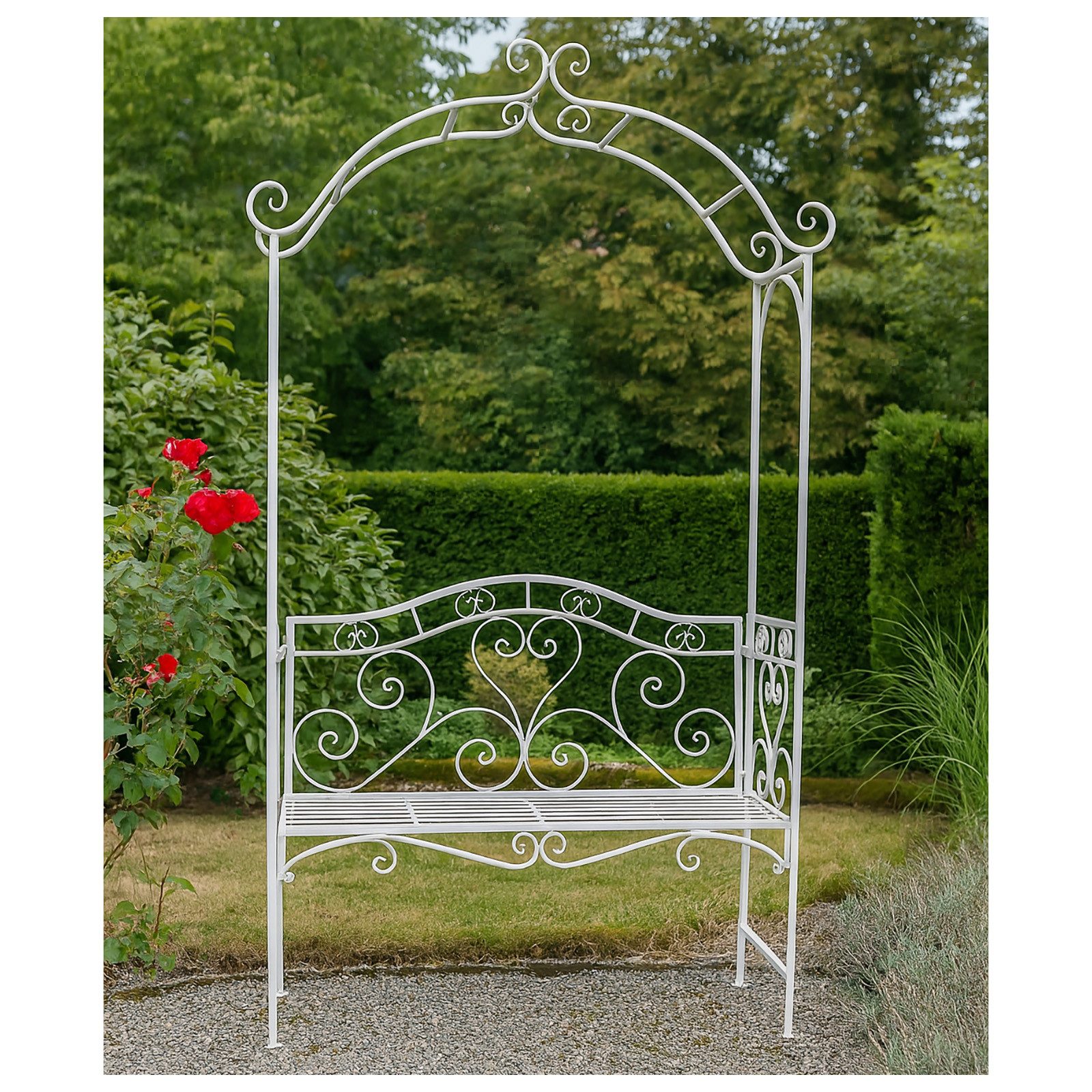 HTI-Living Rosenbogen Romantische Gartenbank Stück, 1 günstig online kaufen