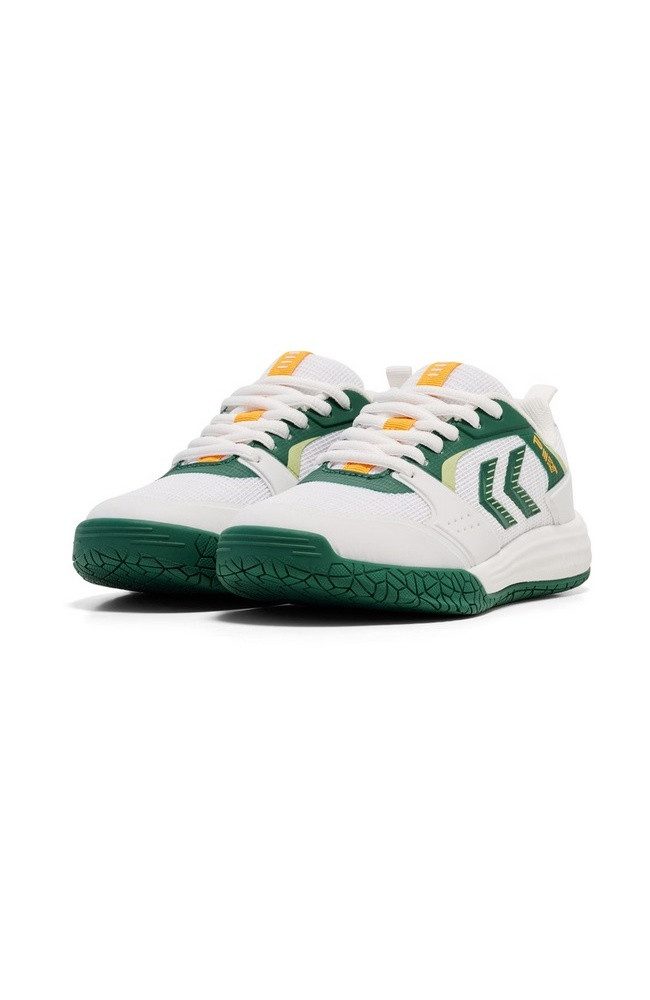 hummel Hallen-Indoorschuhe PIII Power Plaz Pro LC weiss/grün Kinder Badmintonschuh