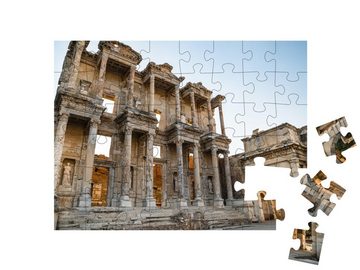 puzzleYOU Puzzle Celsius-Bibliothek in Ephesus (Efes), Türkei, 48 Puzzleteile, puzzleYOU-Kollektionen