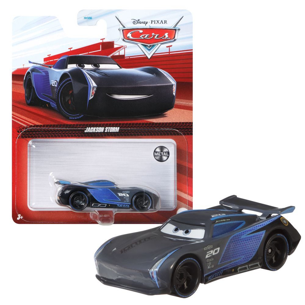 Disney Cars Spielzeug-Rennwagen Jackson Storm GXG32 Disney Cars Cast 1:55 Mattel Fahrzeuge