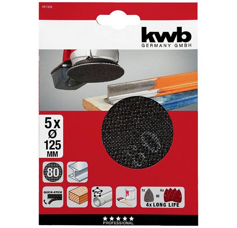 Thumbnail - kwb Schleifpapier Gitterleinen Schleif-Papier Schleifgitter-Scheibe
