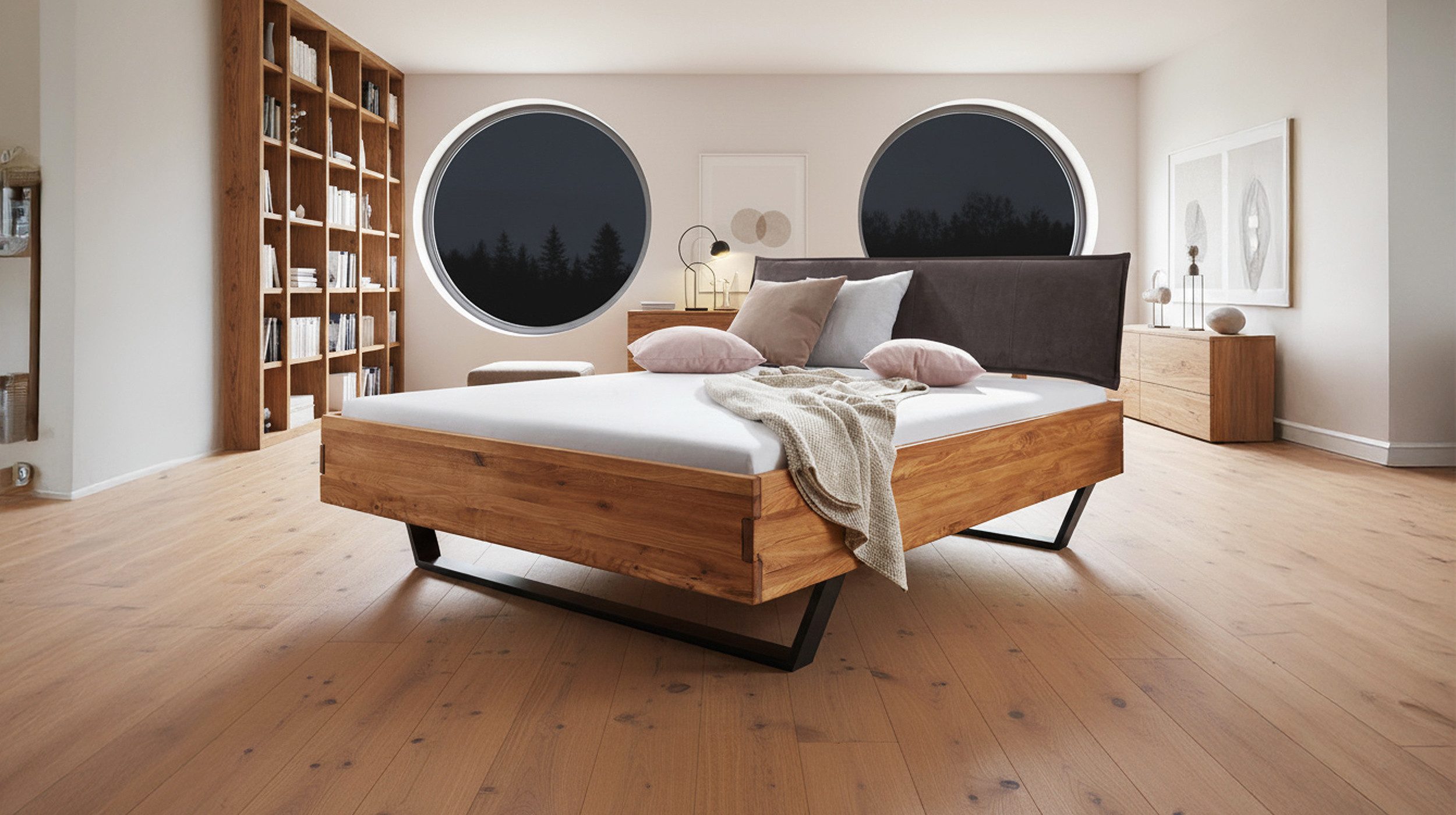 Massivart® Massivholzbett AMIRA / Massivholz / günstig online kaufen