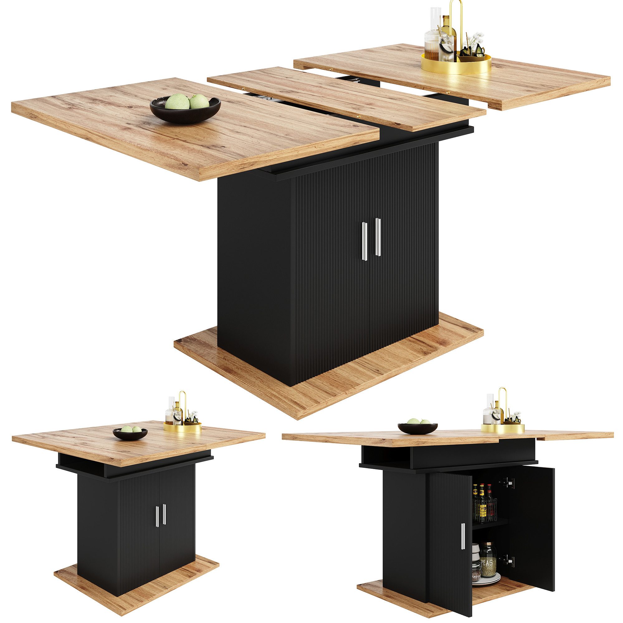 HAUSS SPOLE Esstisch 140×70cm Ausziehbarer Esstisch günstig online kaufen