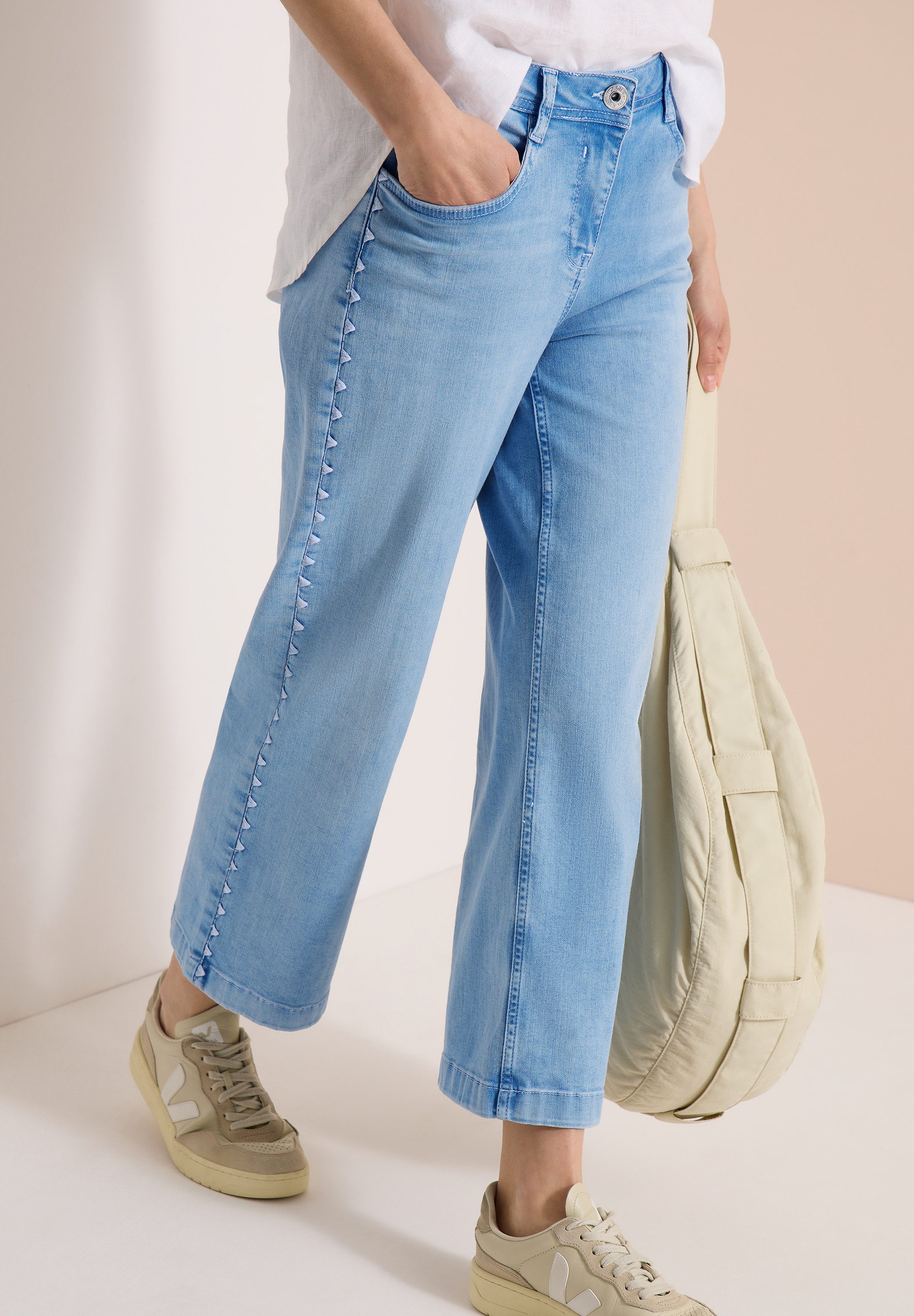 CECIL Loose-fit-Jeans mit Wide Legs