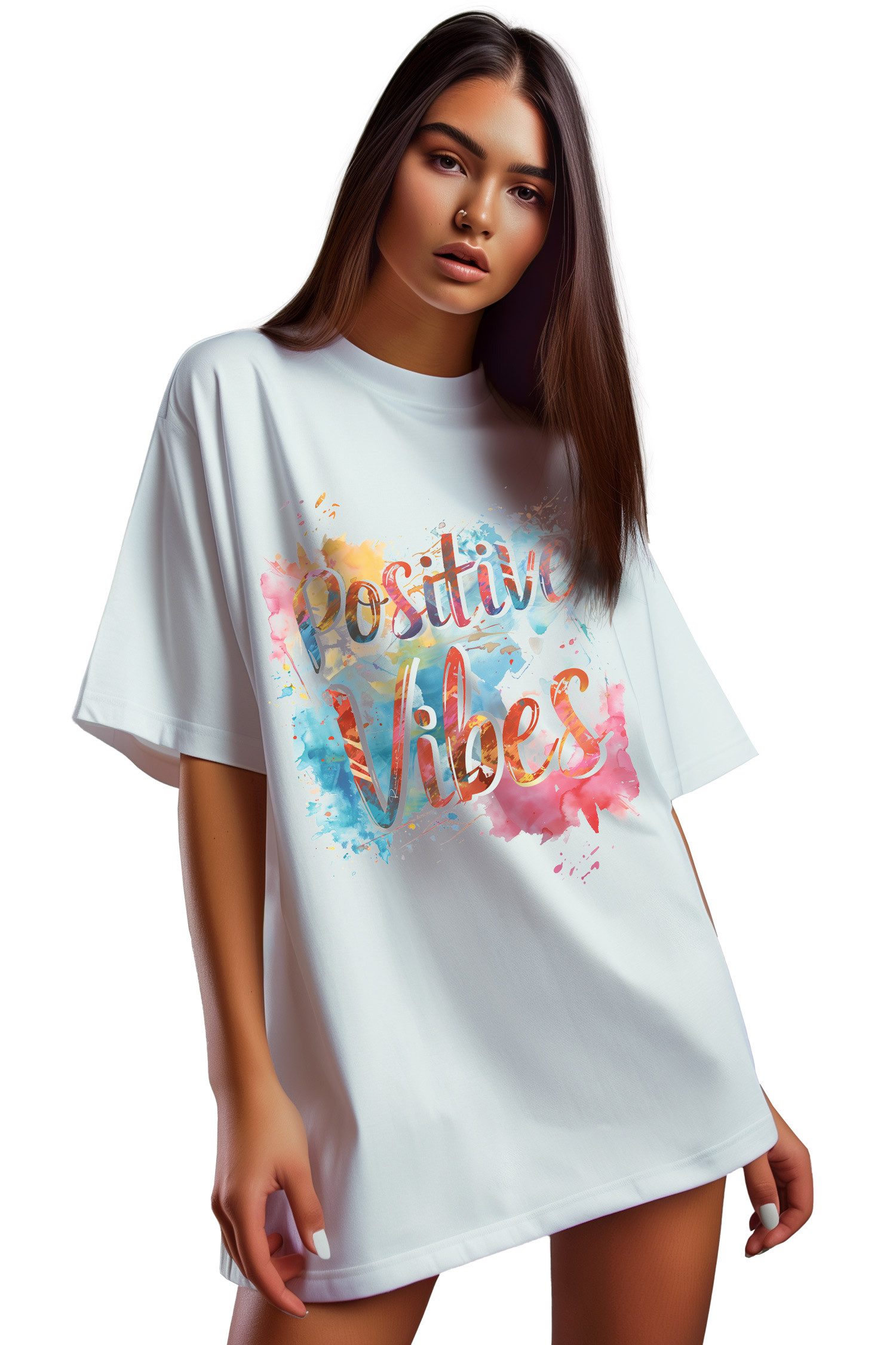 Reichstadt Print-Shirt Damen Oversized T-Shirt 24RSW057 Verschiedene trendi günstig online kaufen